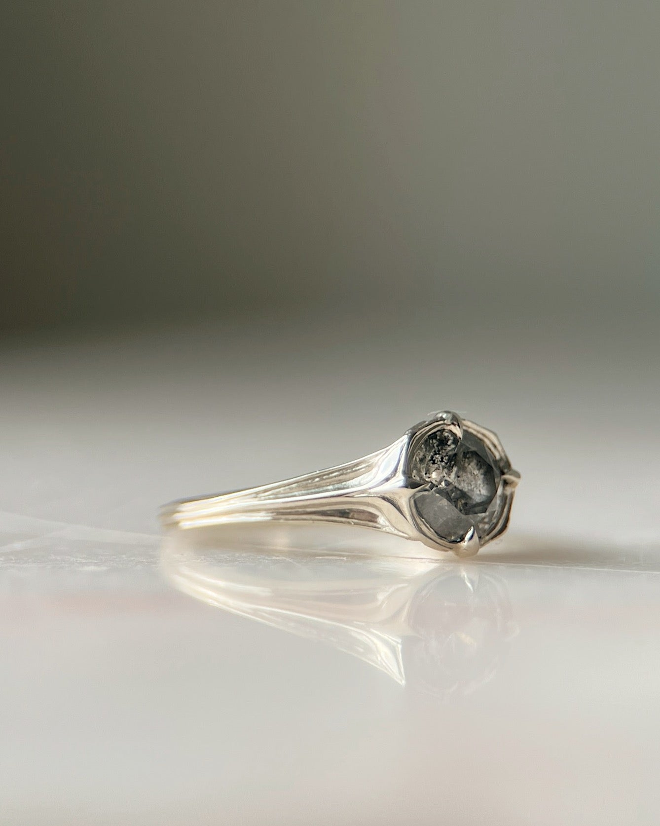 Rosette // One Of A Kind Ring // 14kw // 1.3ct Diamond