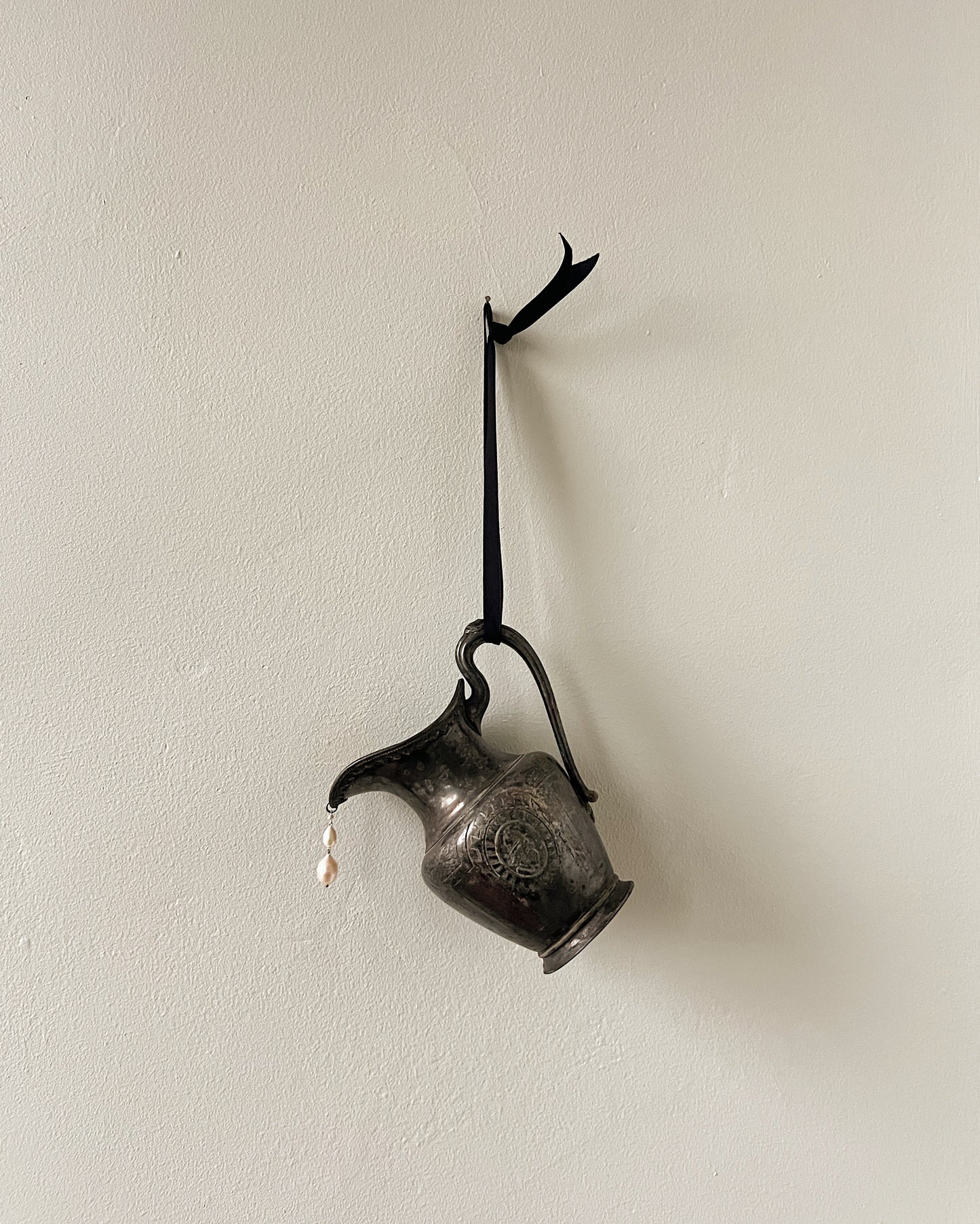 Empty Pitcher VIII // Silver Plate // House Ornament