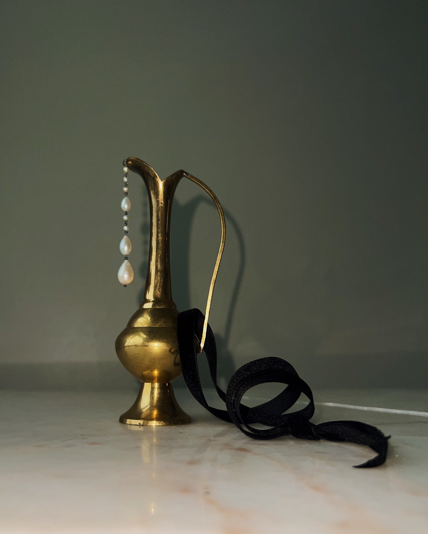 Empty Pitcher VII // Brass // House Ornament