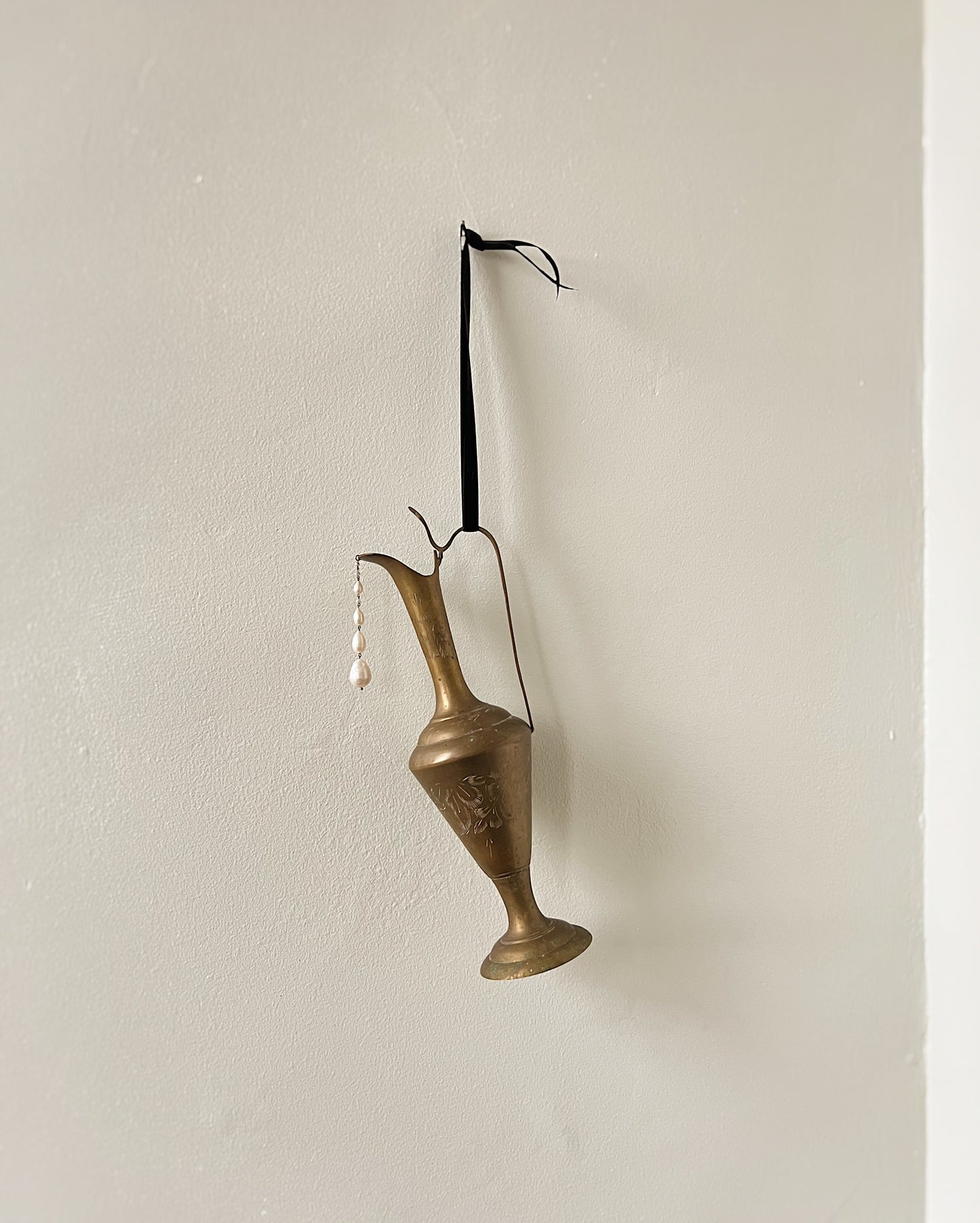 Empty Pitcher III // Brass // House Ornament