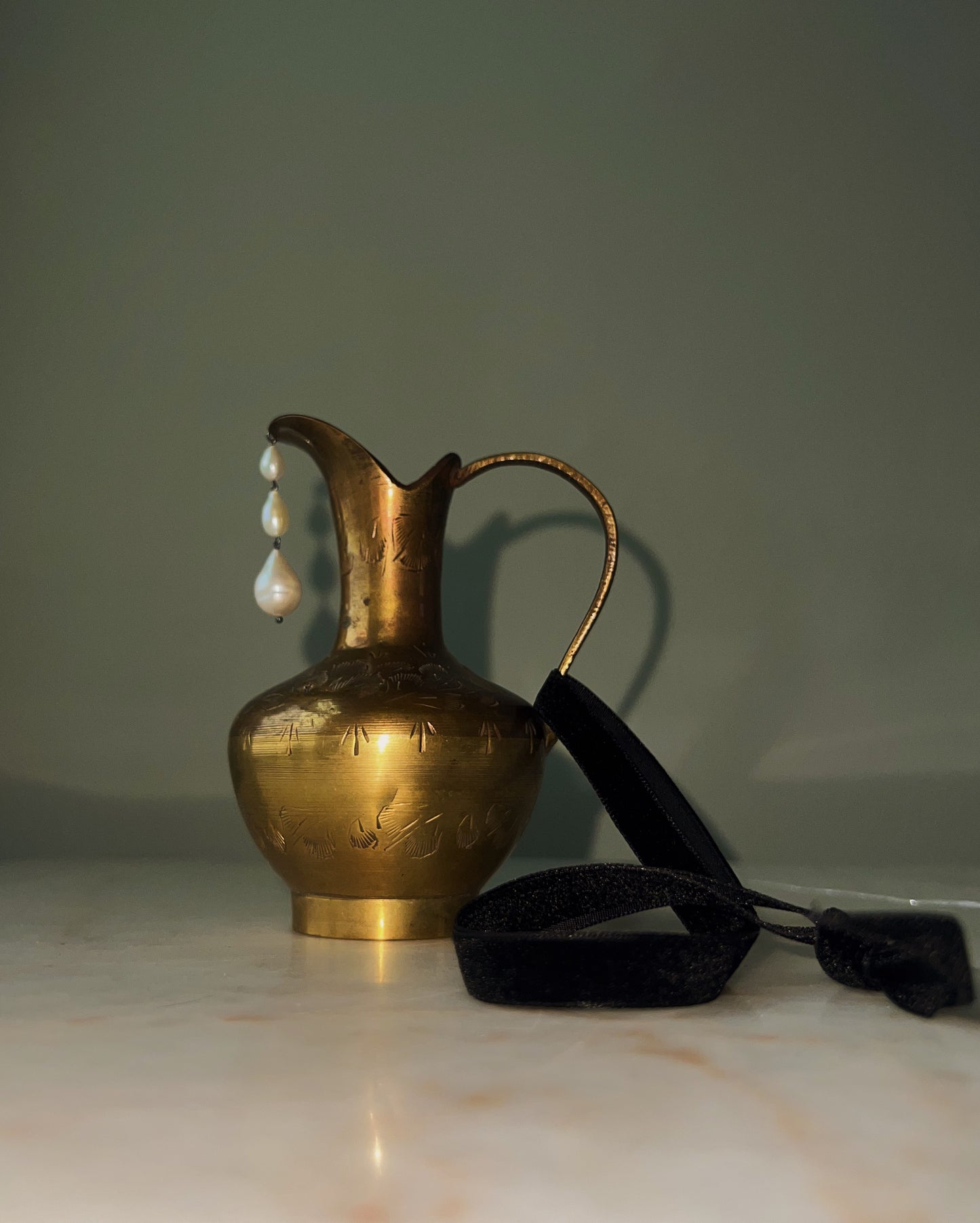 Empty Pitcher VI // Brass // House Ornament