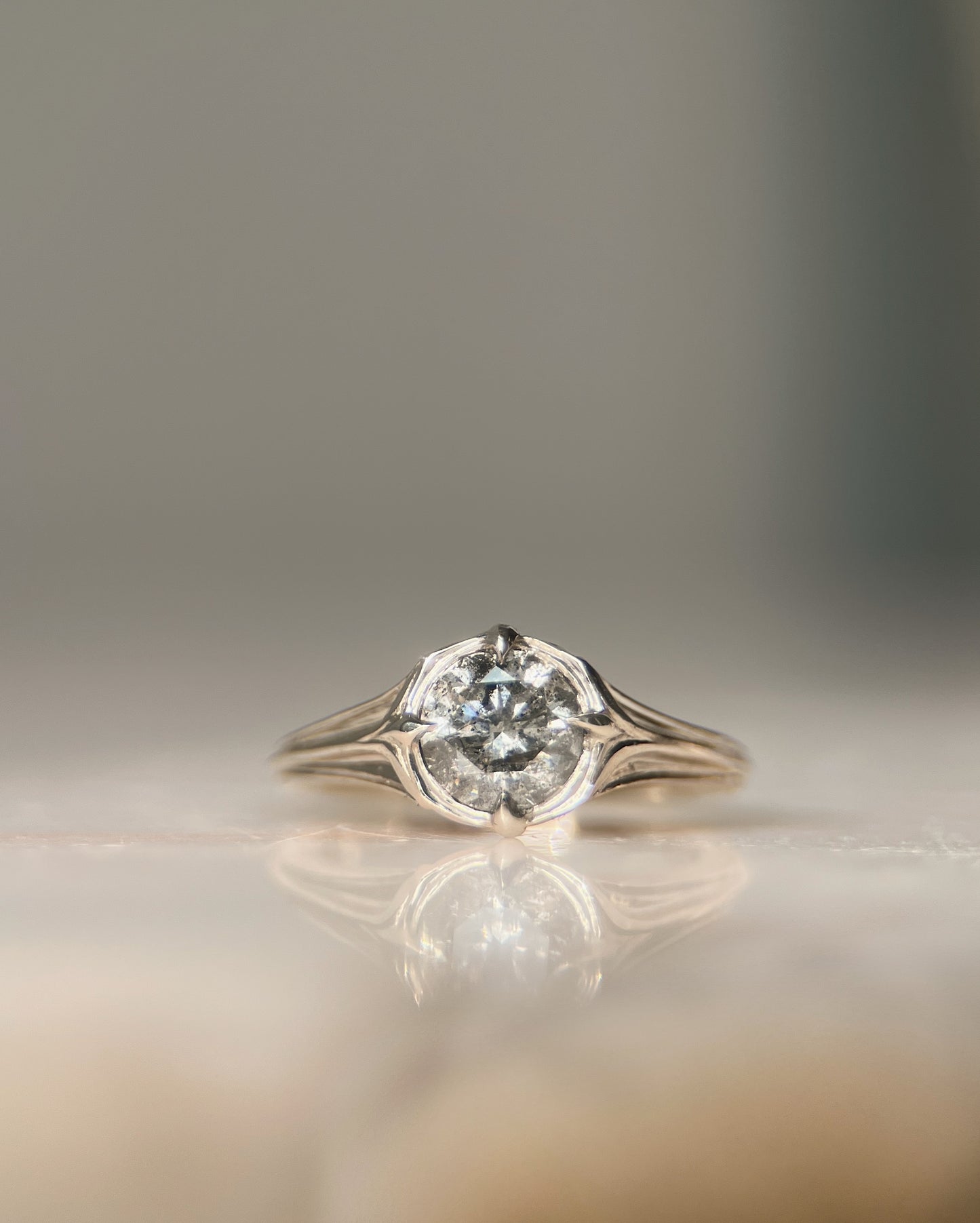 Rosette // One Of A Kind Ring // 14kw // 1.3ct Diamond
