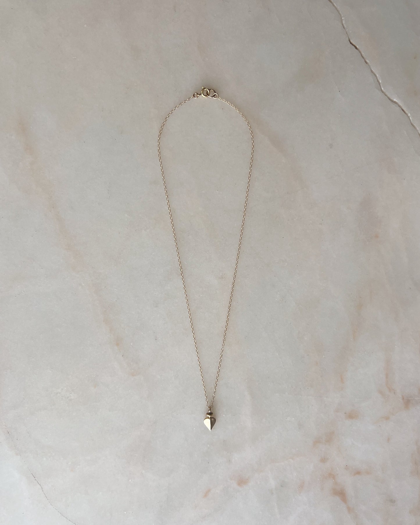 The Spade // 14k Gold // Necklace