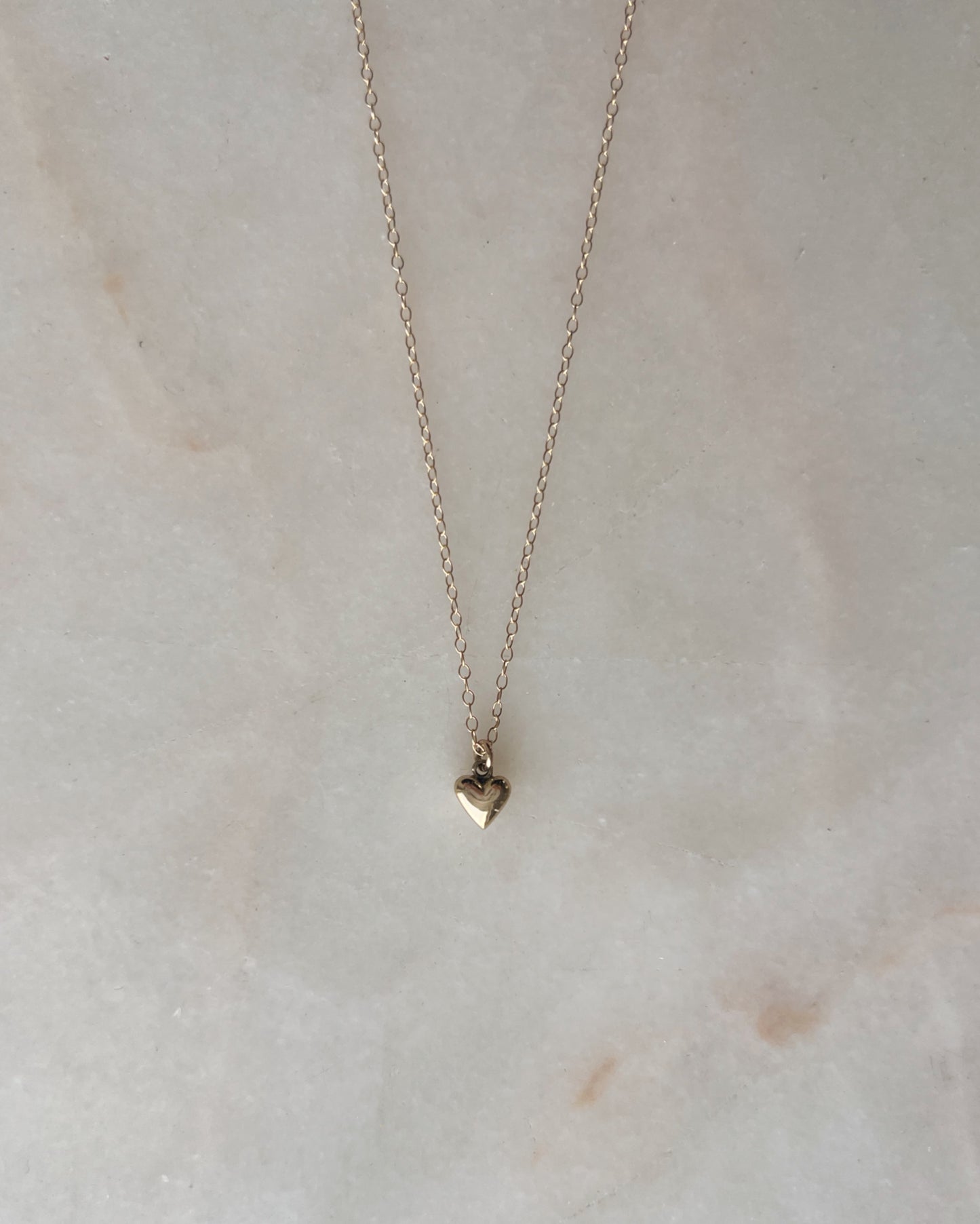The Devoted Heart // 14k Gold // Necklace (RTS)