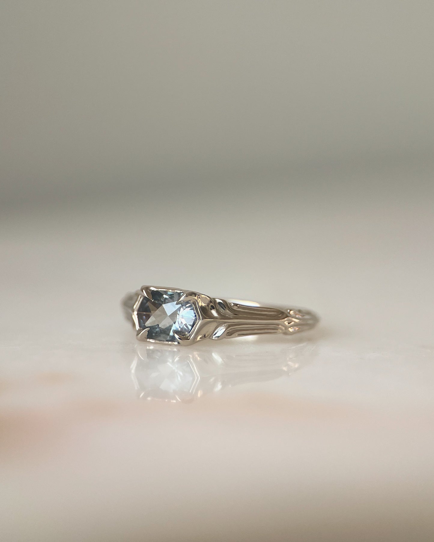 Pillars Pt II // 14kw Gold + 1.14ct Sapphire // Ring