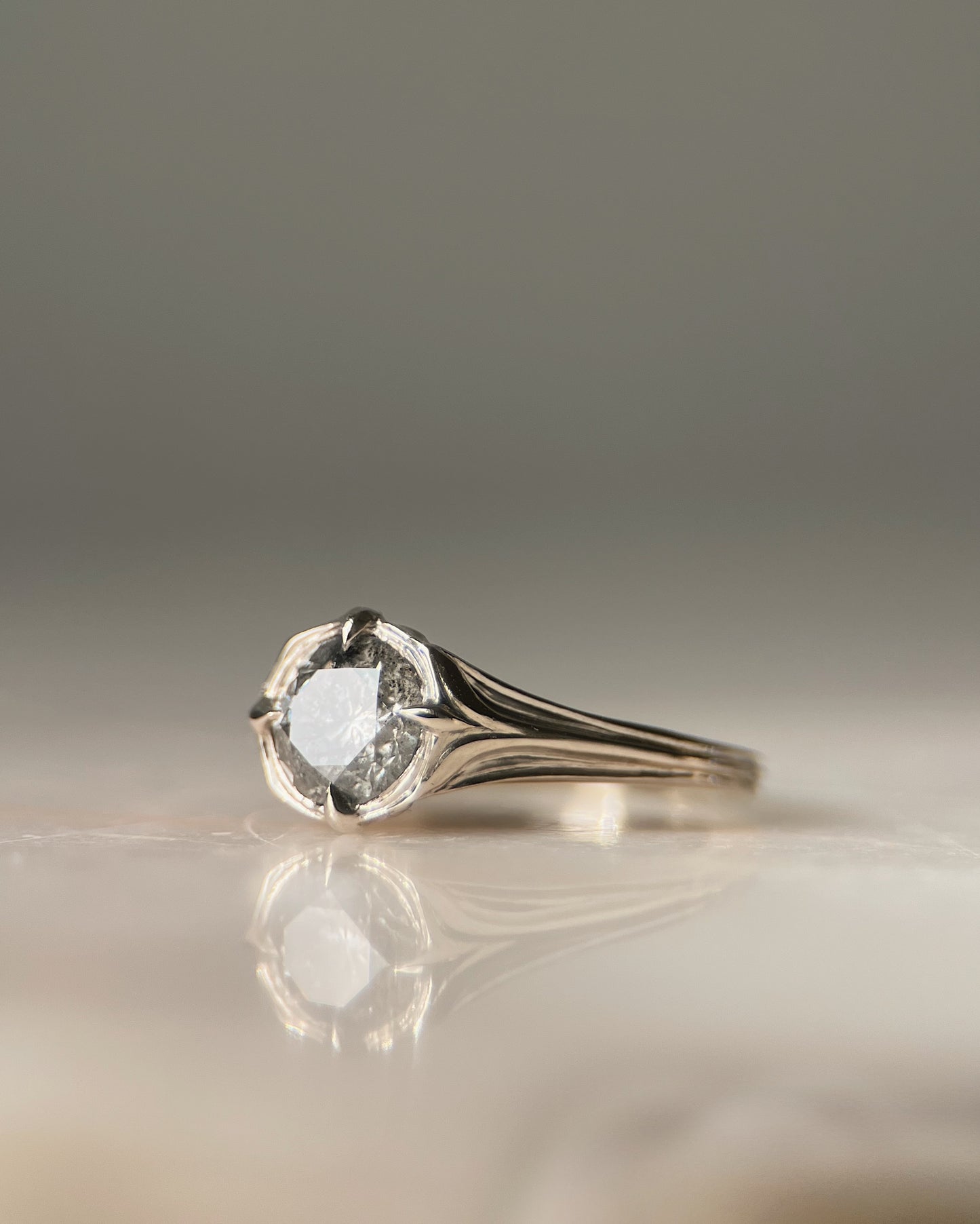 Rosette // One Of A Kind Ring // 14kw // 1.3ct Diamond