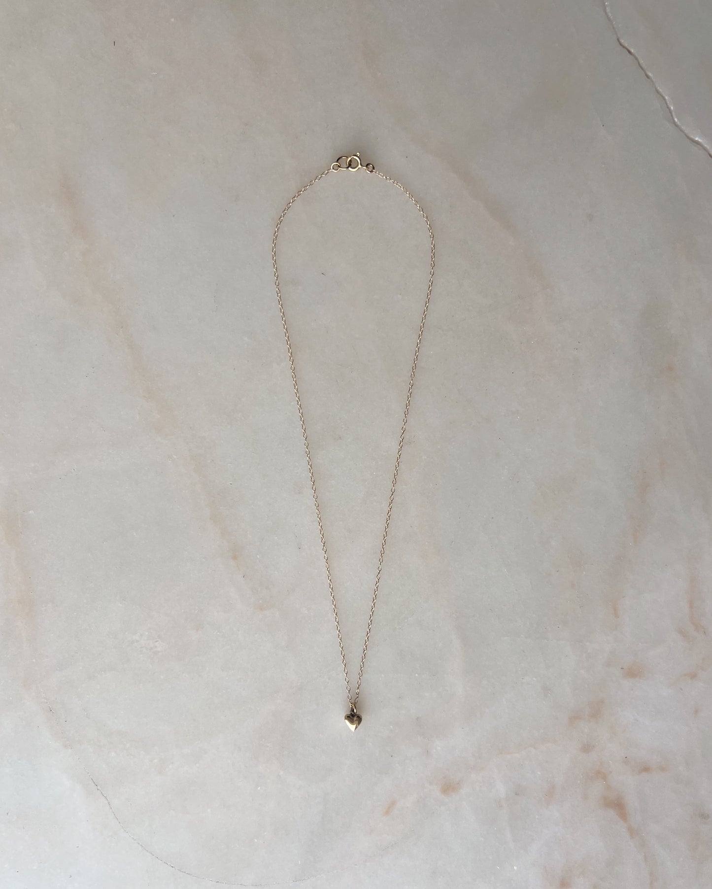 The Devoted Heart // 14k Gold // Necklace (RTS)