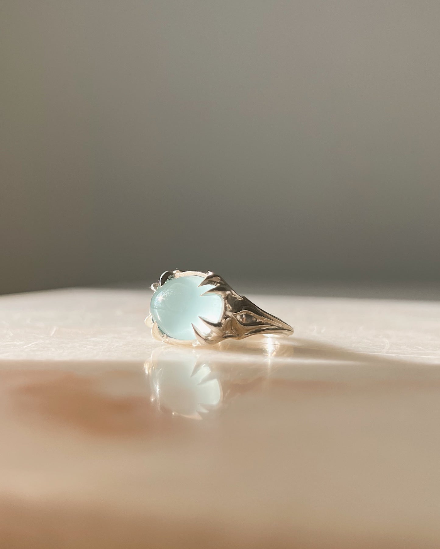 Of the Earth // Milky Aquamarine One of a Kind // Size 6.5