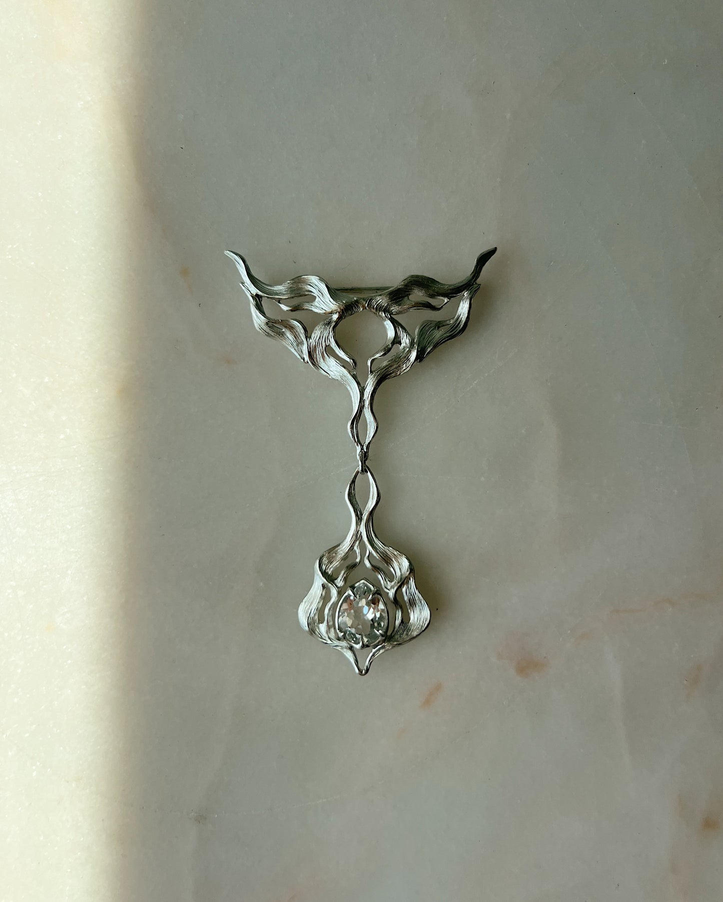 Joan Wept! Pt II // One of a Kind White Topaz // Brooch