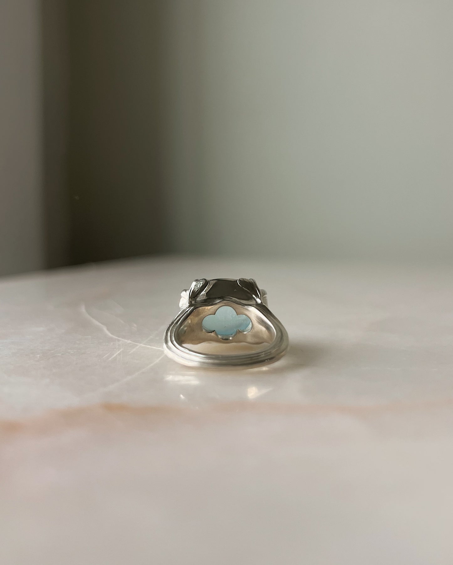 Of the Earth // Milky Aquamarine One of a Kind // Size 6.5