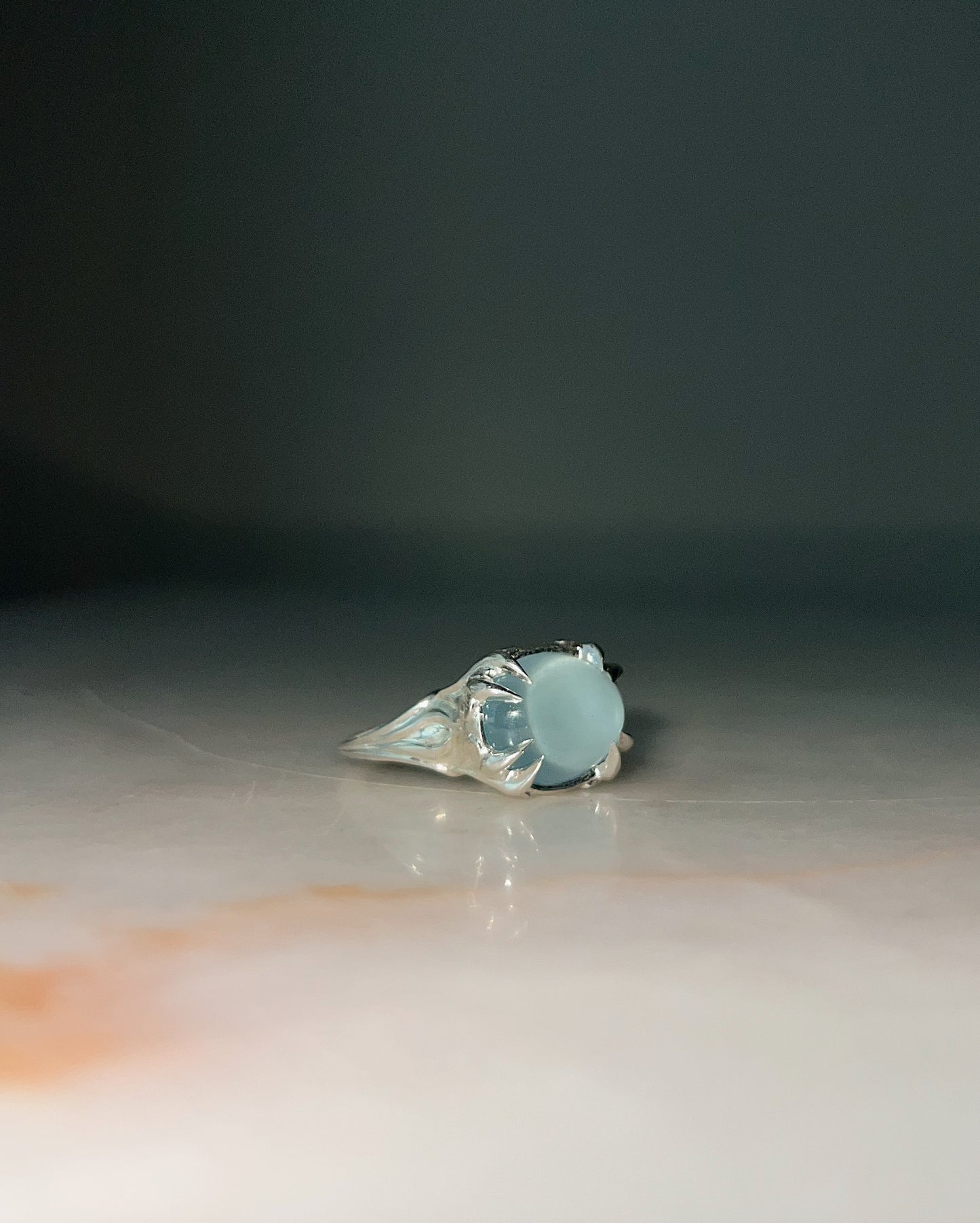 Of the Earth // Milky Aquamarine One of a Kind // Size 6.5
