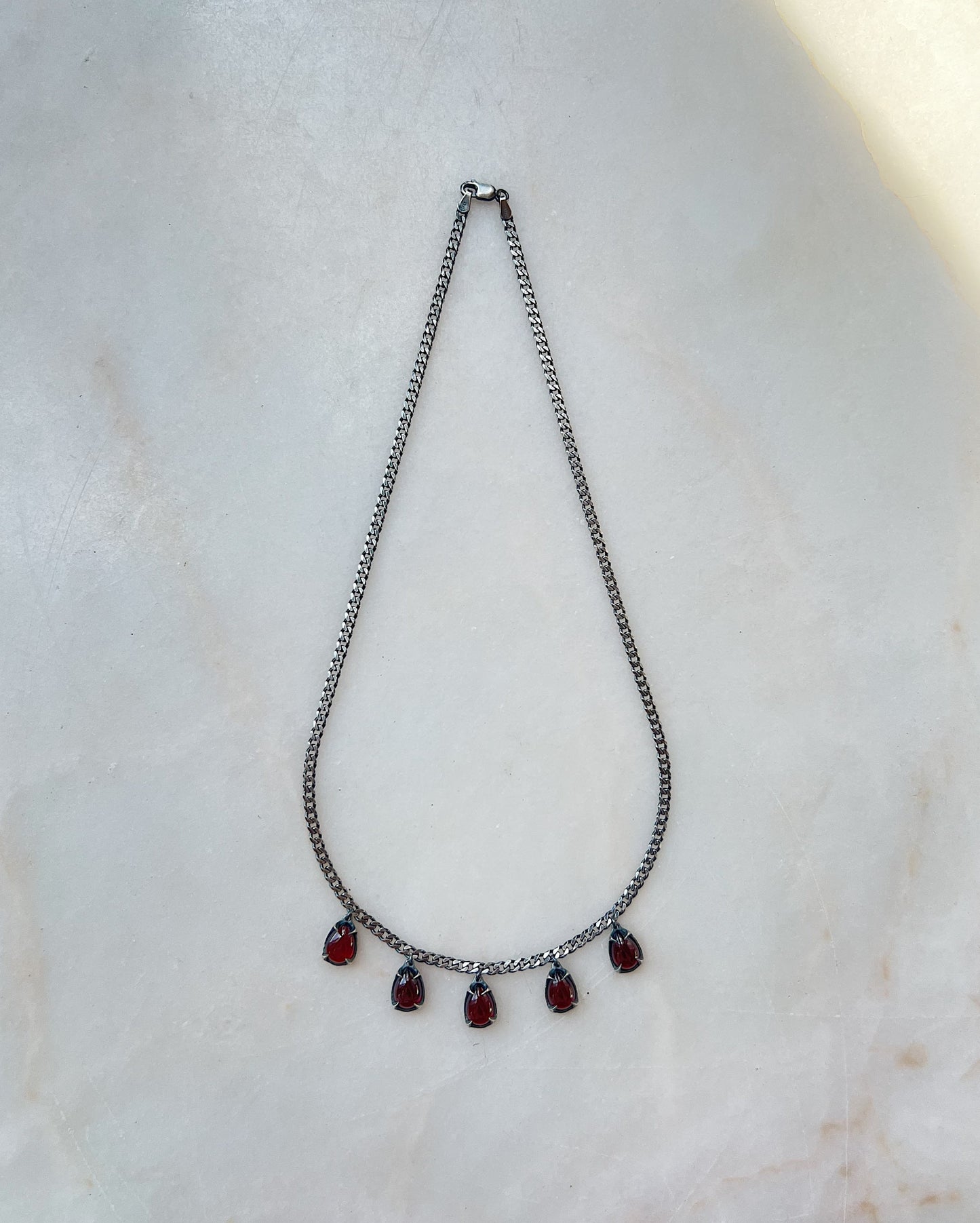 Rain // Gemstone Charm Necklace