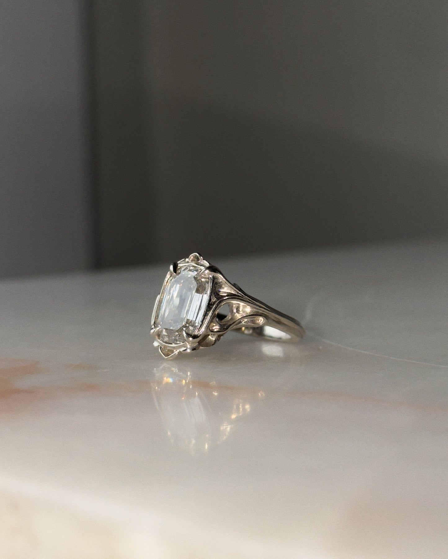 Coup De Fouet! // One Of A Kind Ring // 14kw // 4.12 ct Diamond