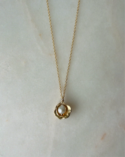 Divers II // 14k Gold // Small Freshwater Pearl // Necklace (RTS)