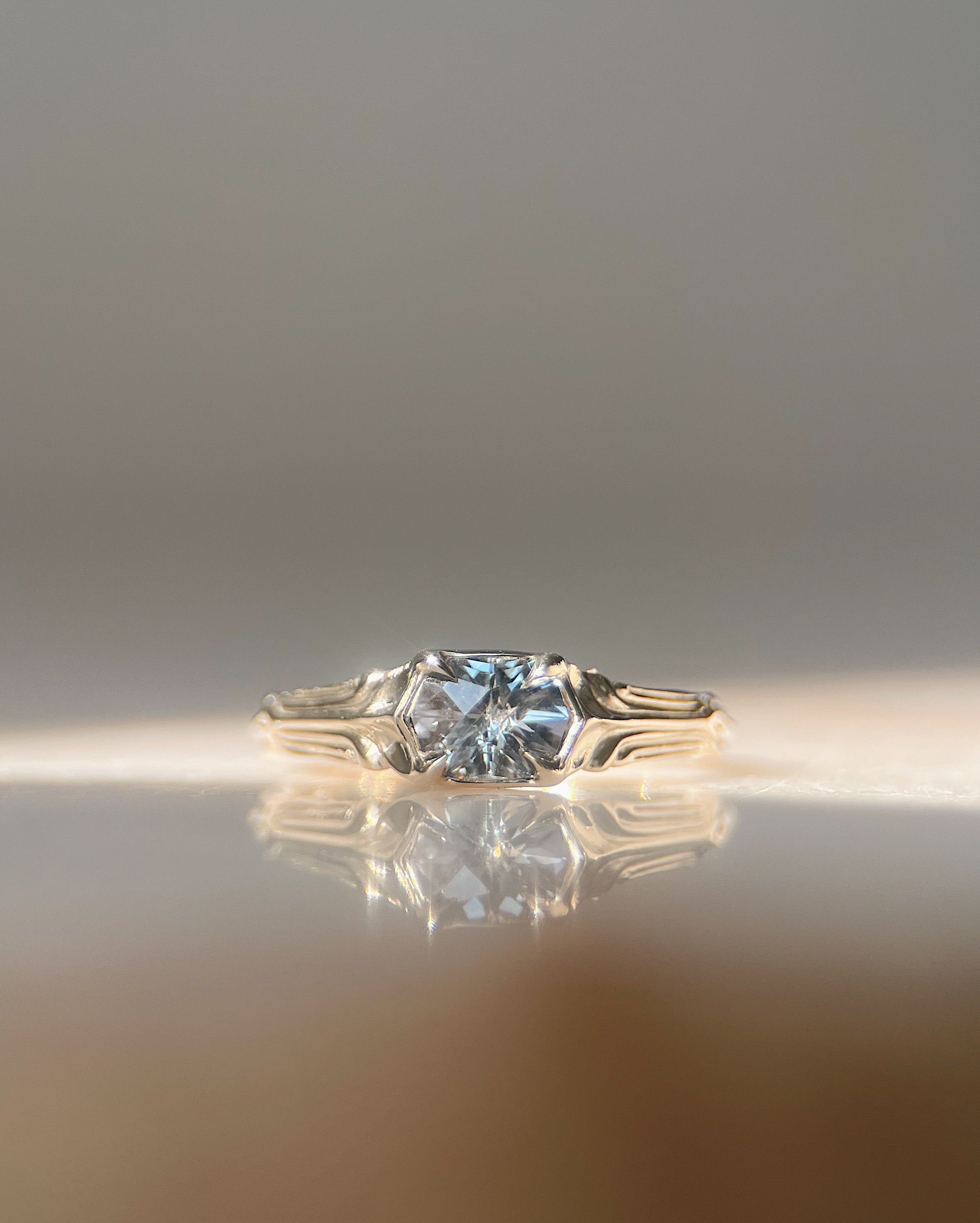 Pillars Pt II // 14kw + 1.14ct Sapphire