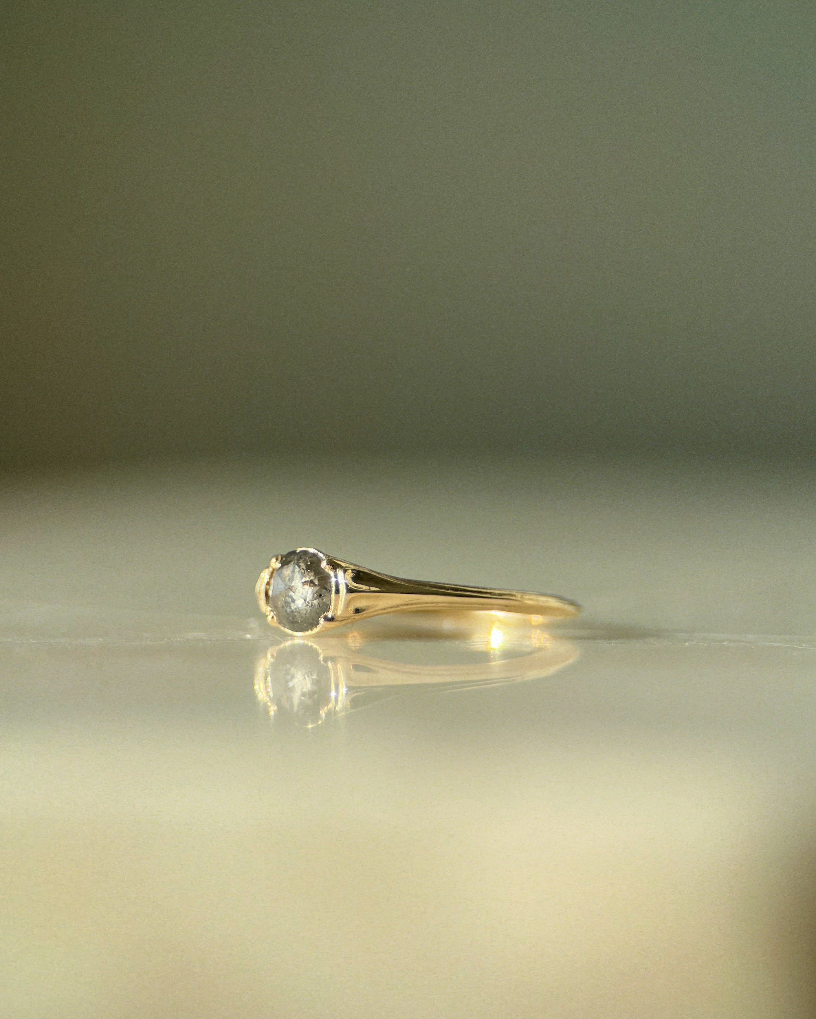 Reflecting Pool // 14ky + 0.52ct Diamond