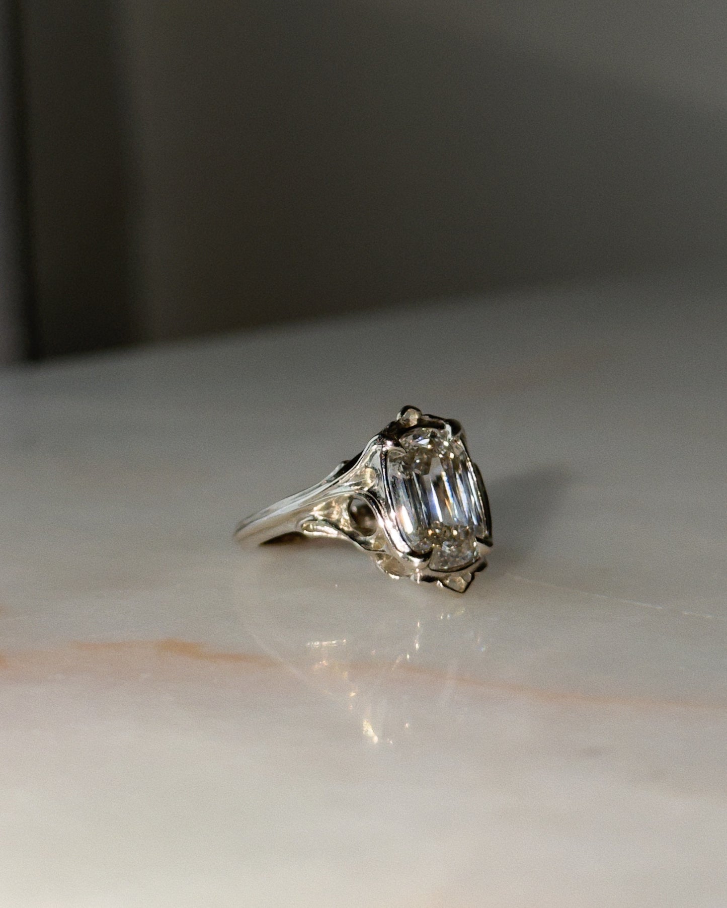 Coup De Fouet! // One Of A Kind Ring // 14kw // 4.12 ct Diamond