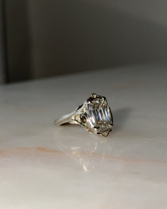 Coup De Fouet! // One Of A Kind Ring // 14kw // 4.12 ct Diamond