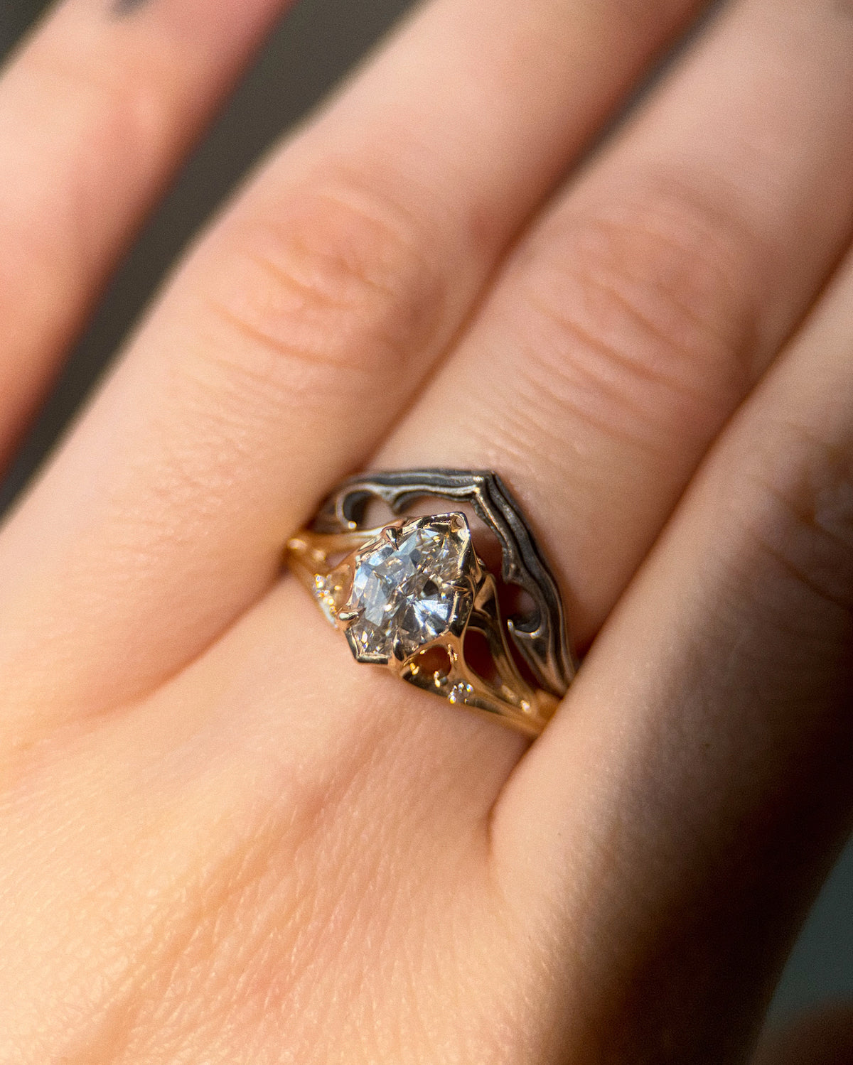Canopy // 14ky + 1.11ct Diamond // 7.25