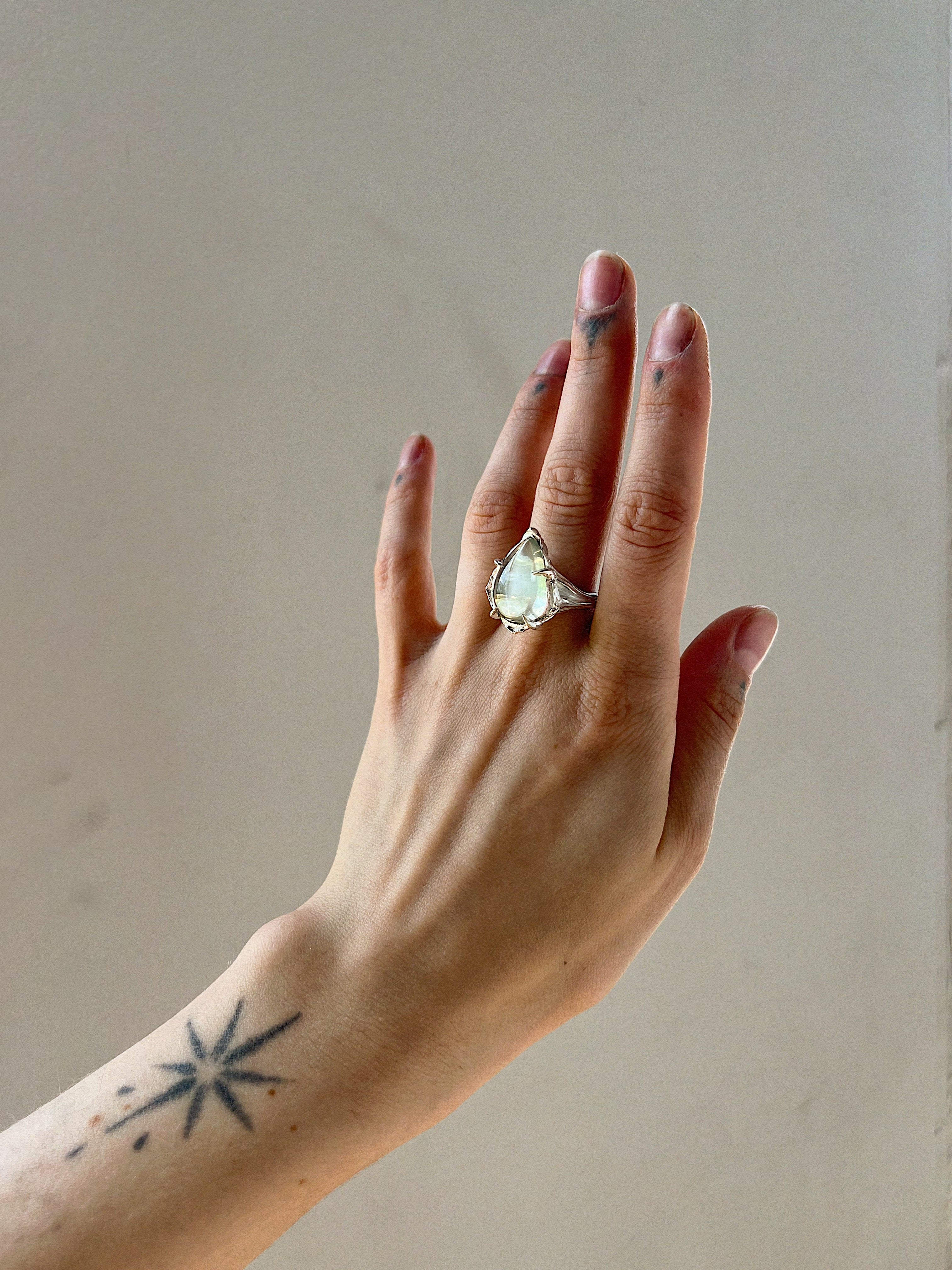 Dewdrop // Silver + Moonstone