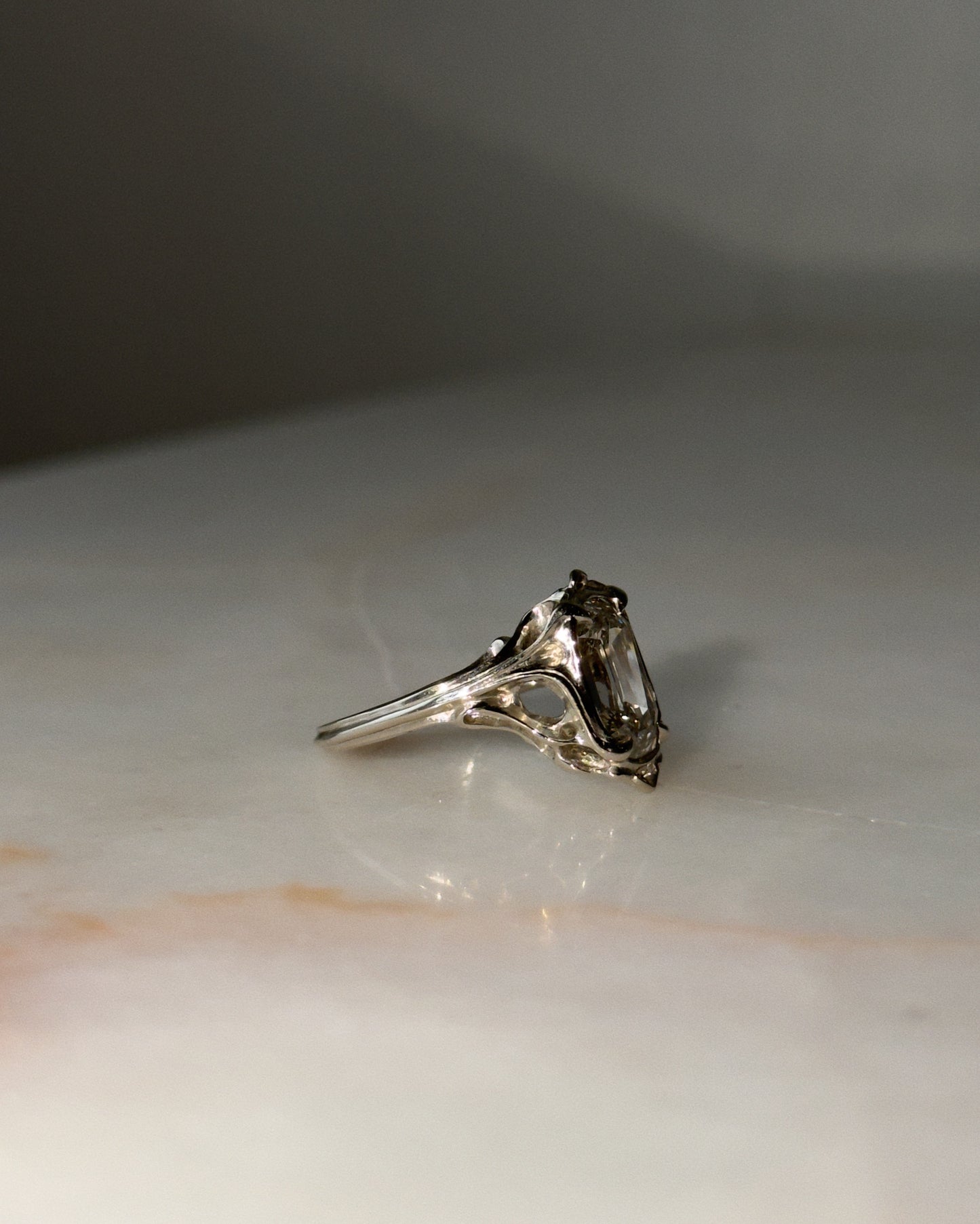 Coup De Fouet! // One Of A Kind Ring // 14kw // 4.12 ct Diamond