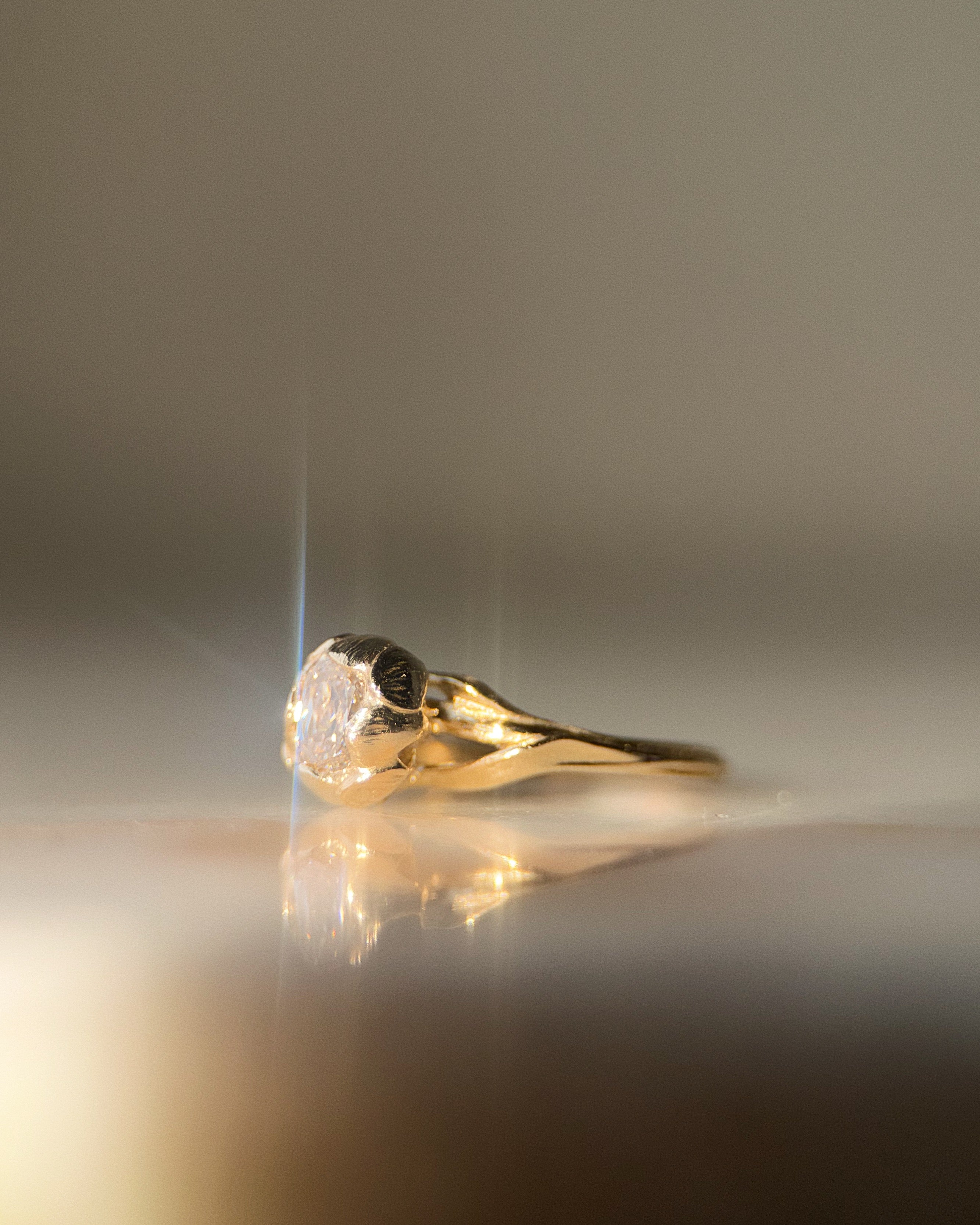 Natasha Pt I // 14ky Gold + Champagne Diamond // 5.75