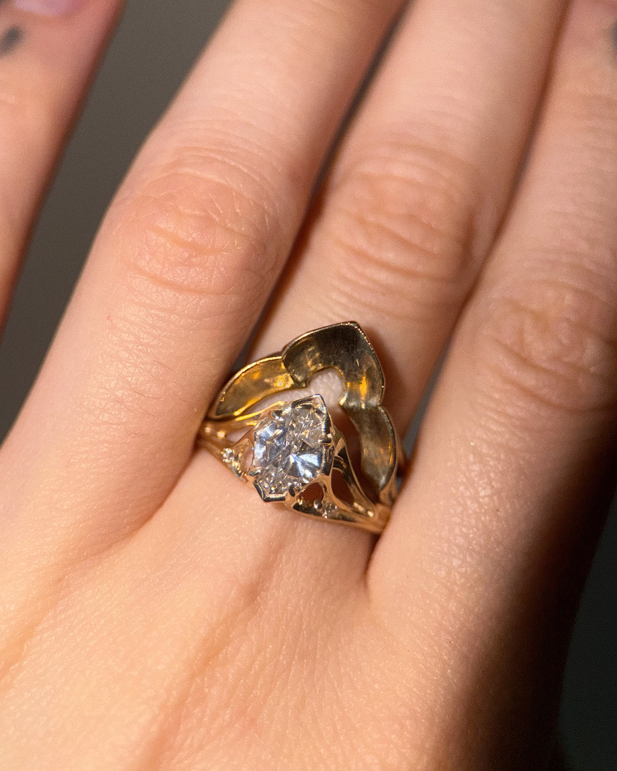 Canopy // 14ky + 1.11ct Diamond // 7.25