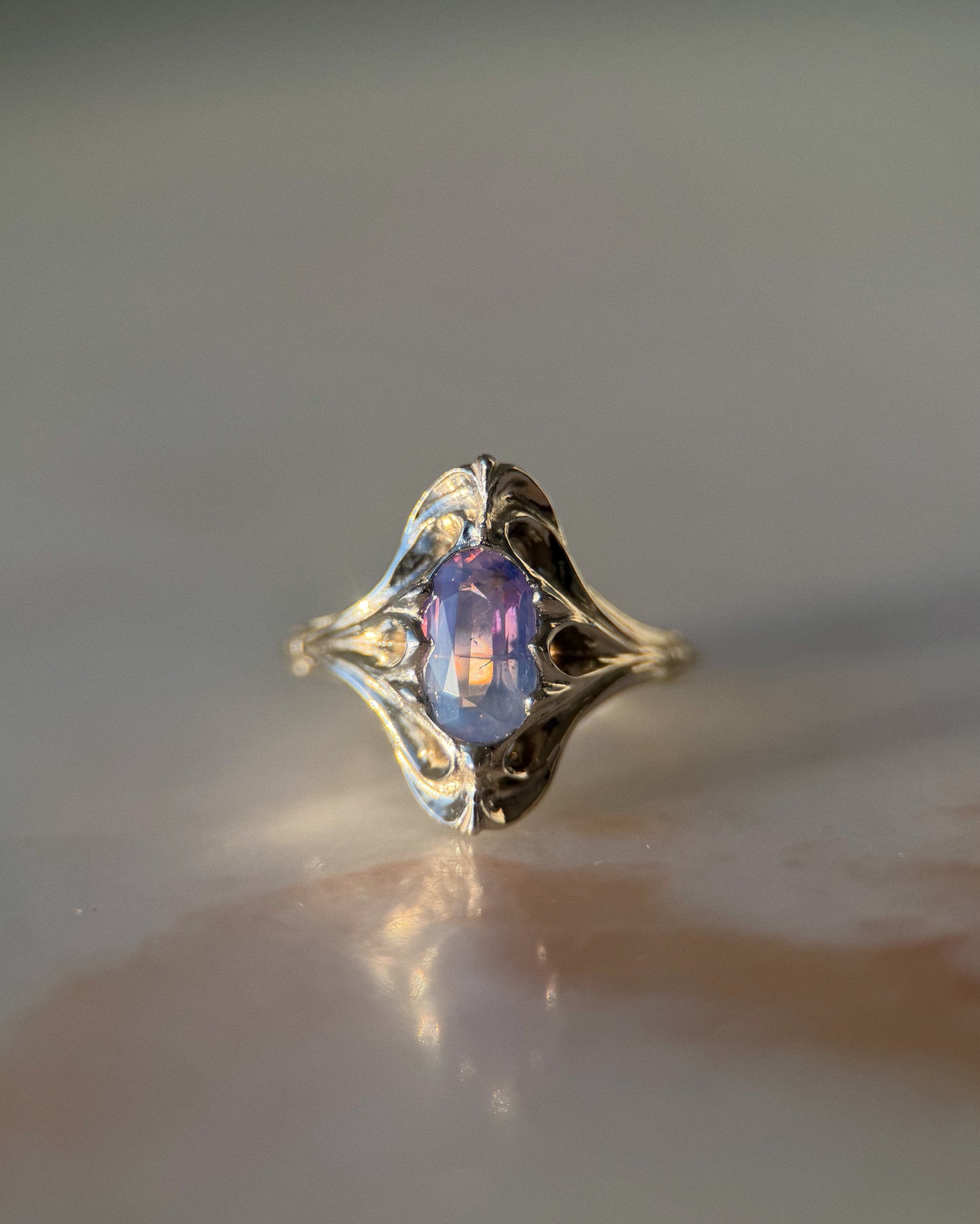 Navis // 14k White Gold + 1.54ct Sapphire // Ring