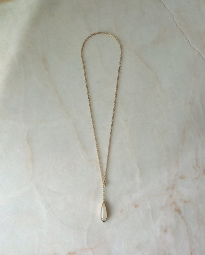 Pendulum // 14K Gold // Gemstone Necklace (RTS)