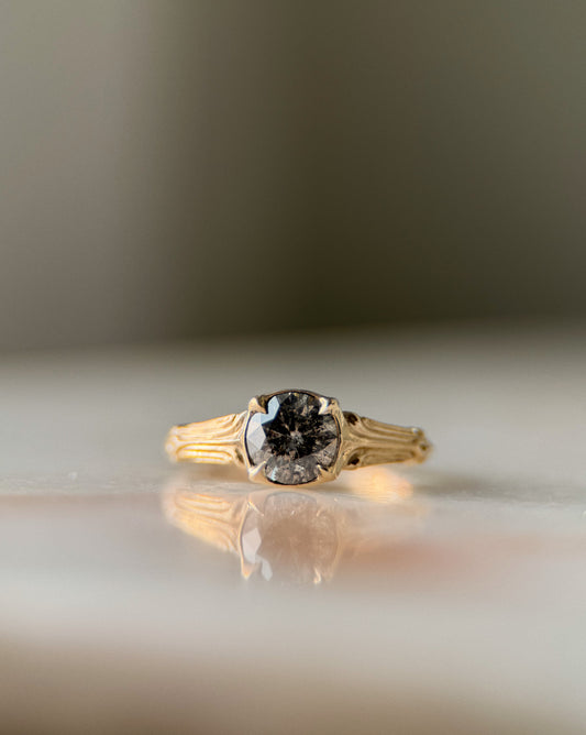 Pillars Pt II //14k Yellow Gold + 1.02ct Diamond // Ring (RTS)