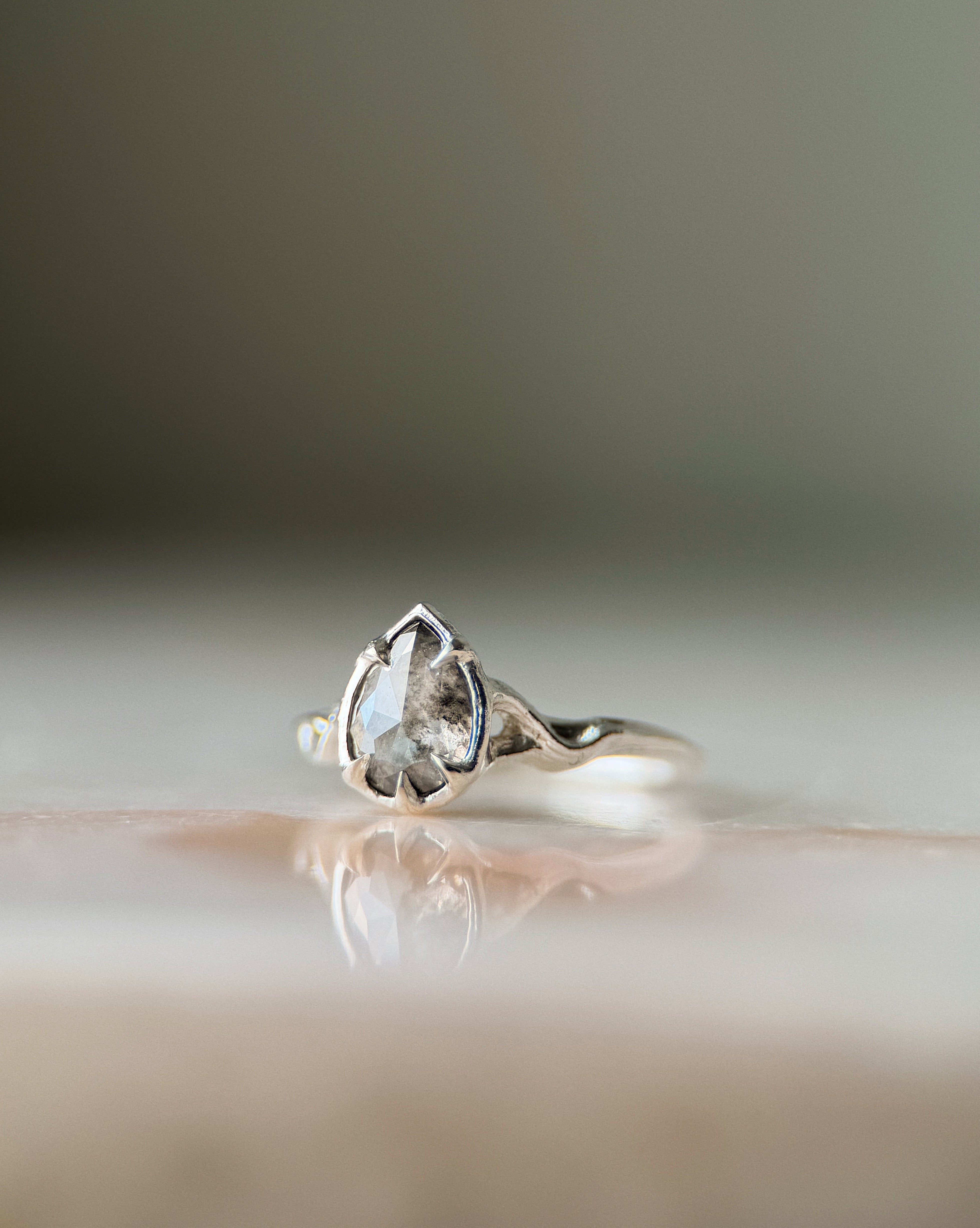 Pyre Pt II // 6x8mm Salt & Pepper Diamond // 6