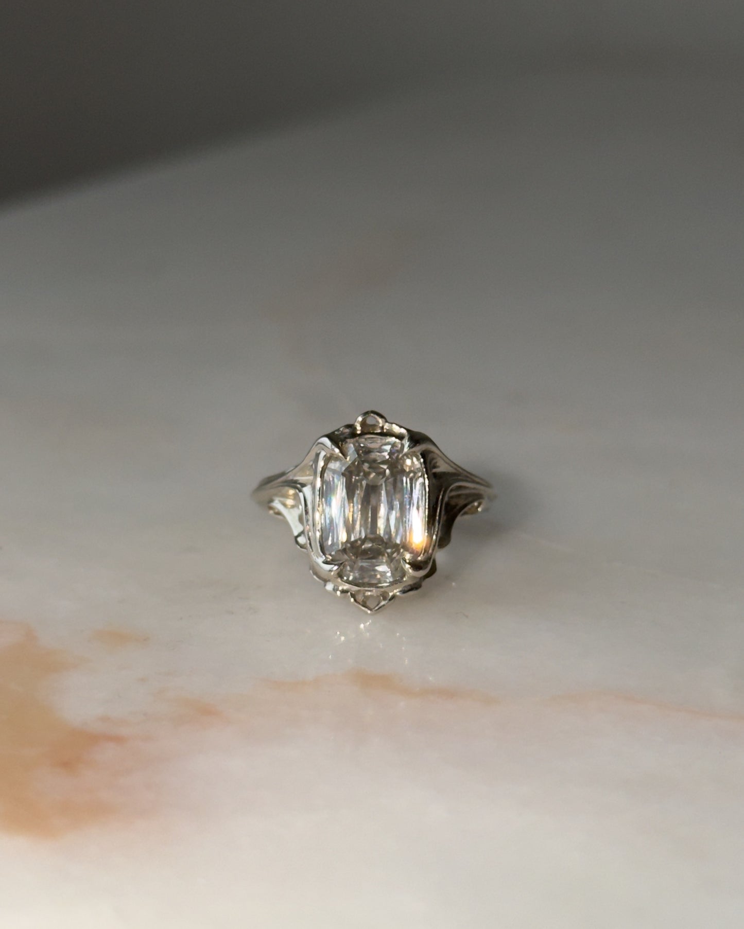 Coup De Fouet! // One Of A Kind Ring // 14kw // 4.12 ct Diamond