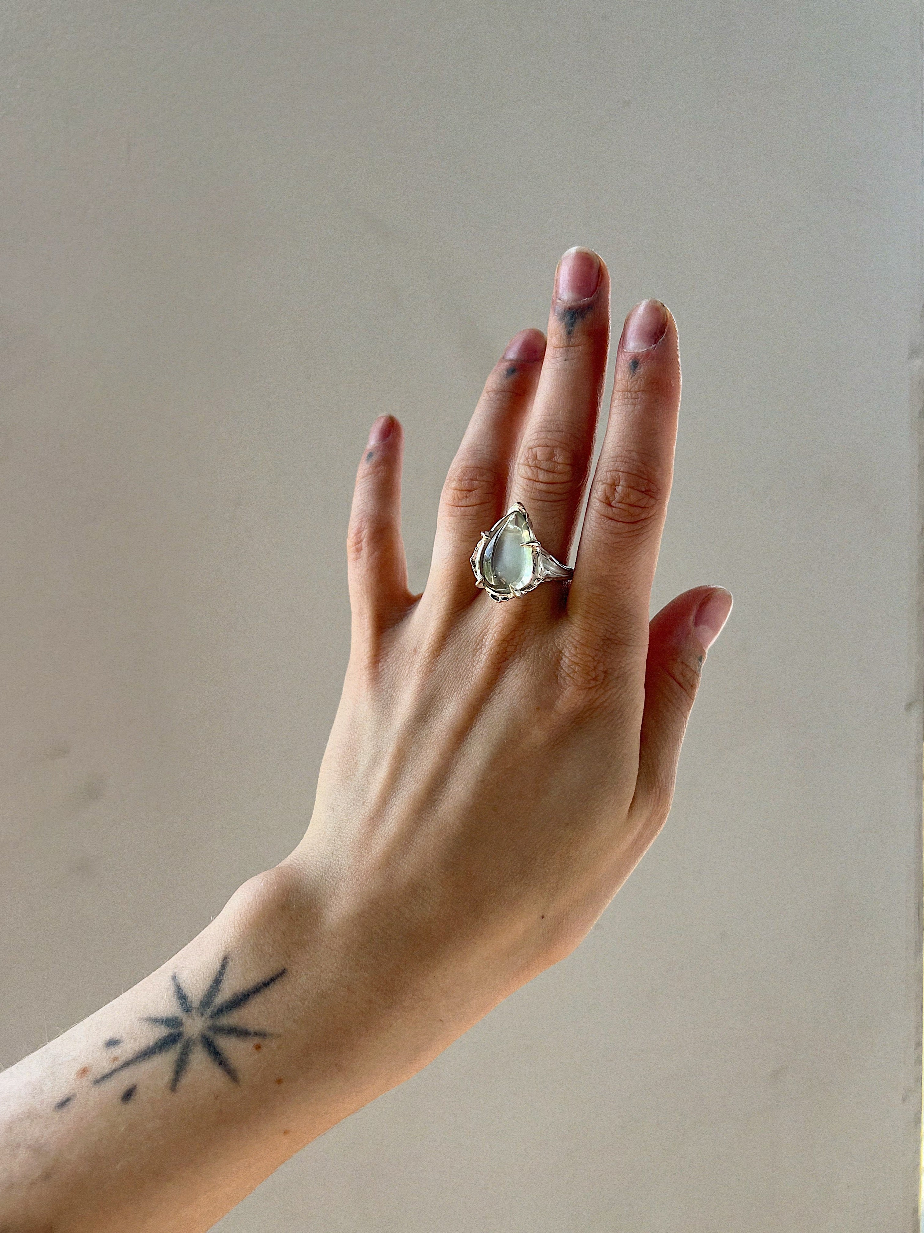 Dewdrop // Silver + Moonstone