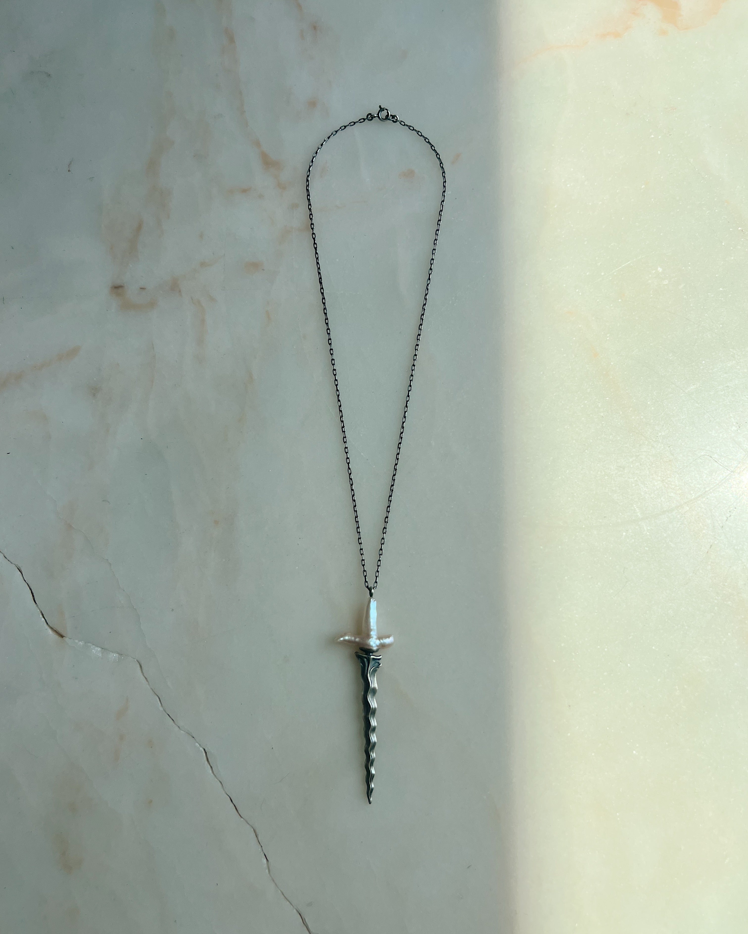 Ceremony II // Limited Edition Baroque Pearl Hilt Keris // Necklace