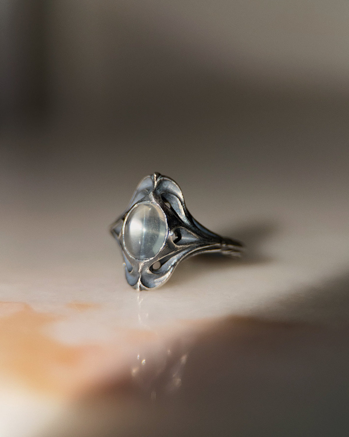 Navis // Green Moonstone Cabochon // 5.75