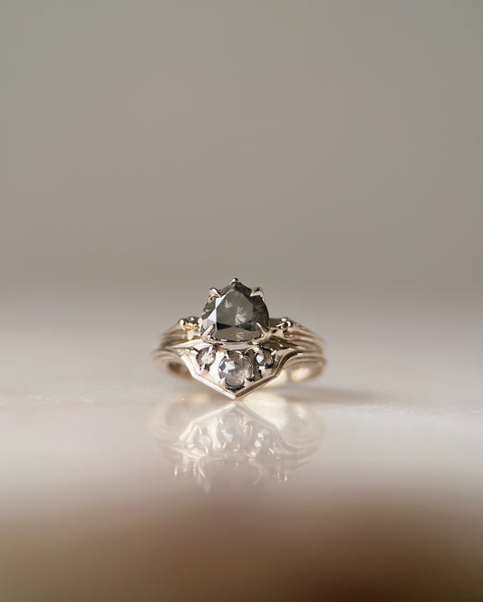 Rib Vault // One Of A Kind Ring // 14kw // Diamond