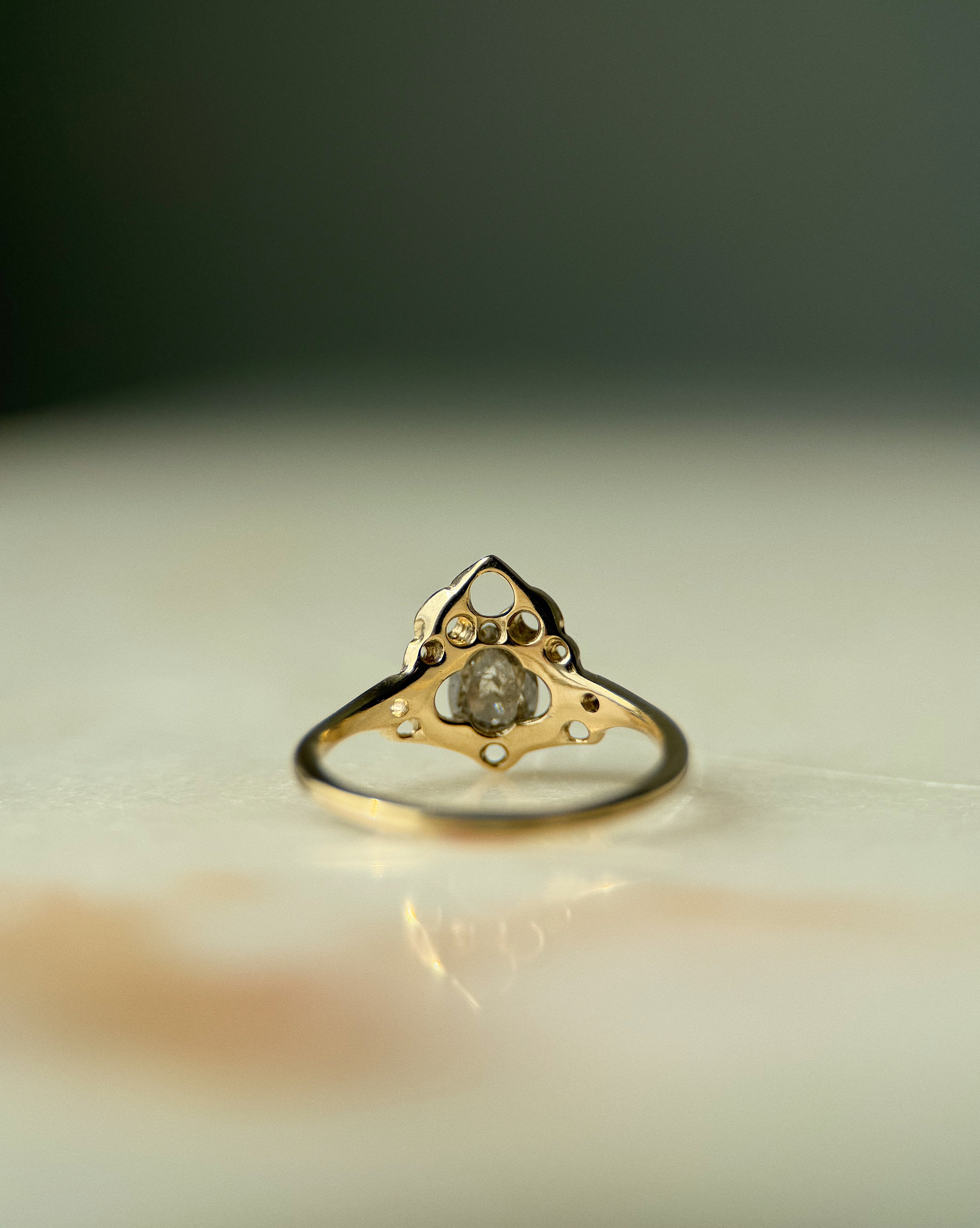 Thrones // 14ky Gold + 0.84ct Salt & Pepper Diamond // 6.75