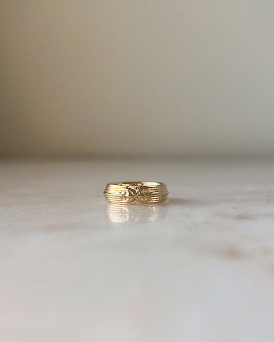 Pillars Band Pt II // 14k Gold // Ring