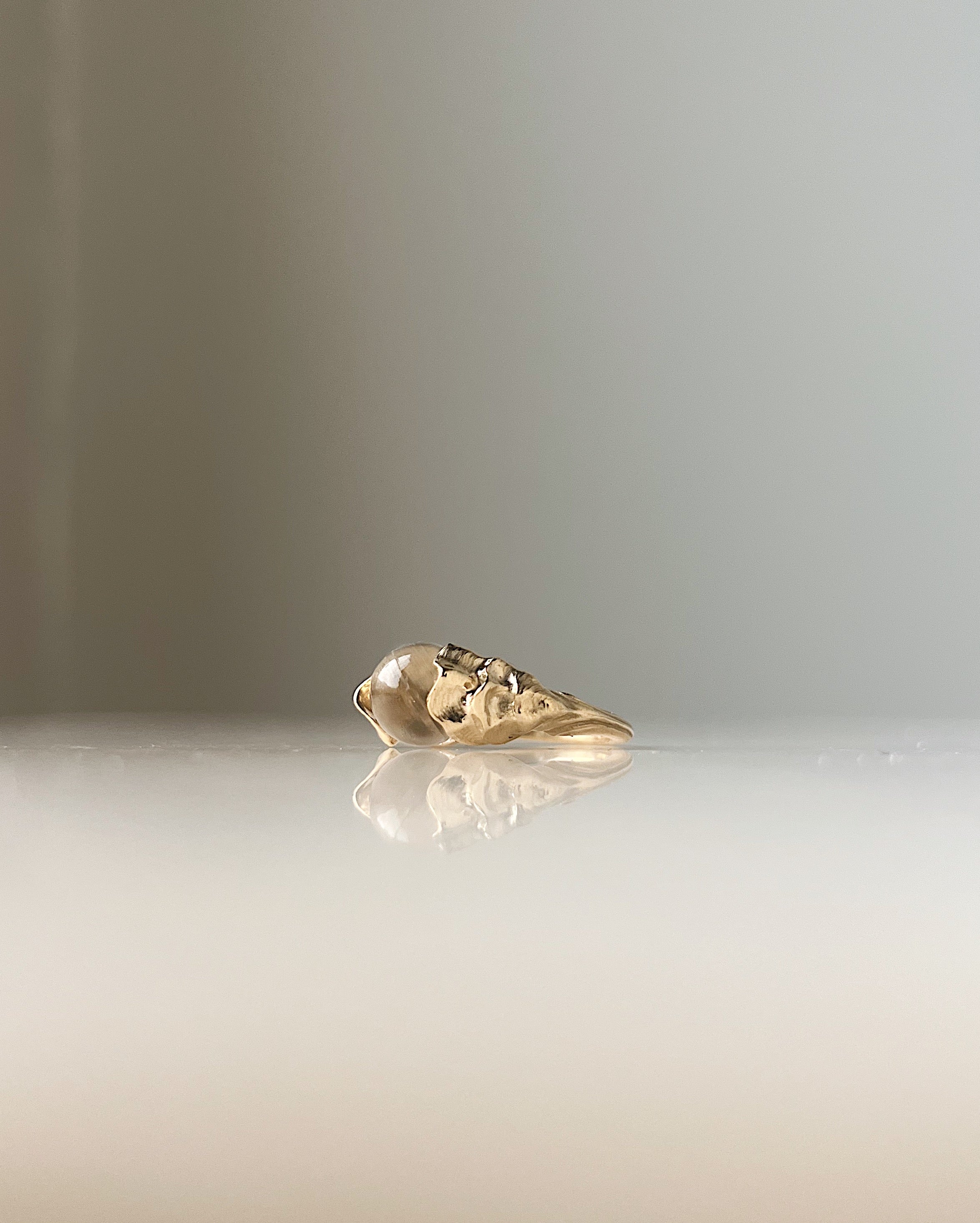 Divers // 14ky Gold + Crystal Quartz // 6