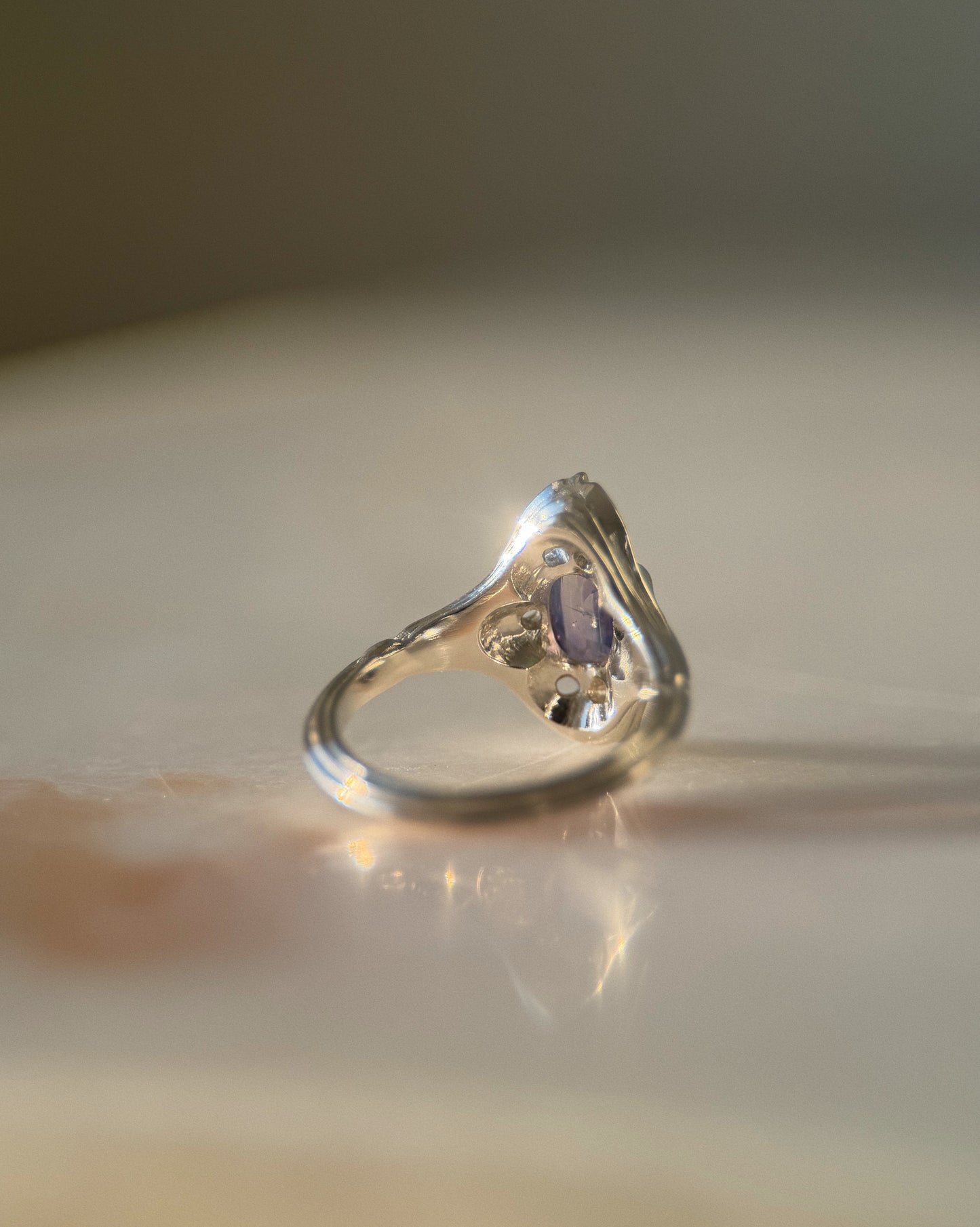 Navis // 14k White Gold + 1.54ct Sapphire // Ring