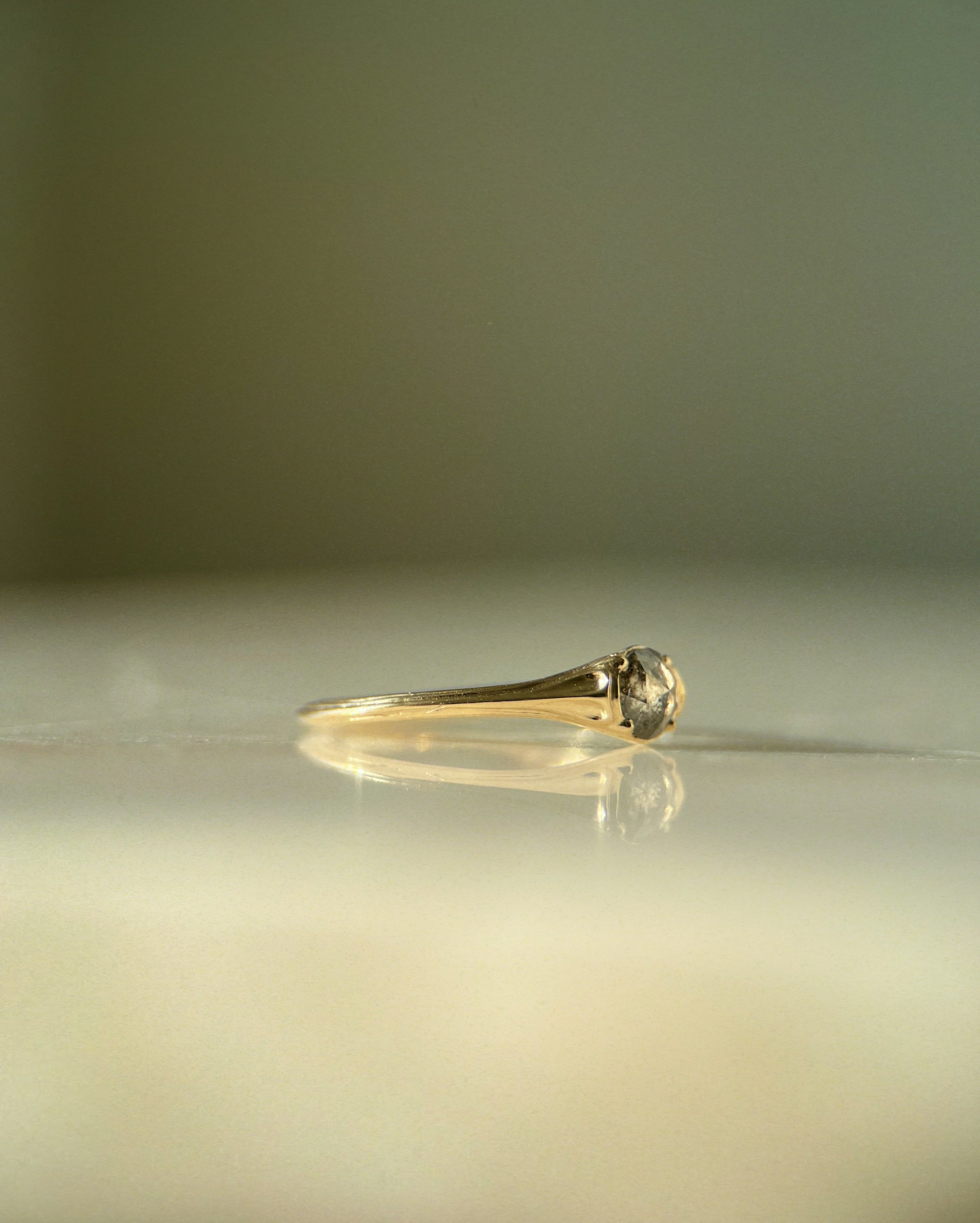 Reflecting Pool // 14ky + 0.52ct Diamond