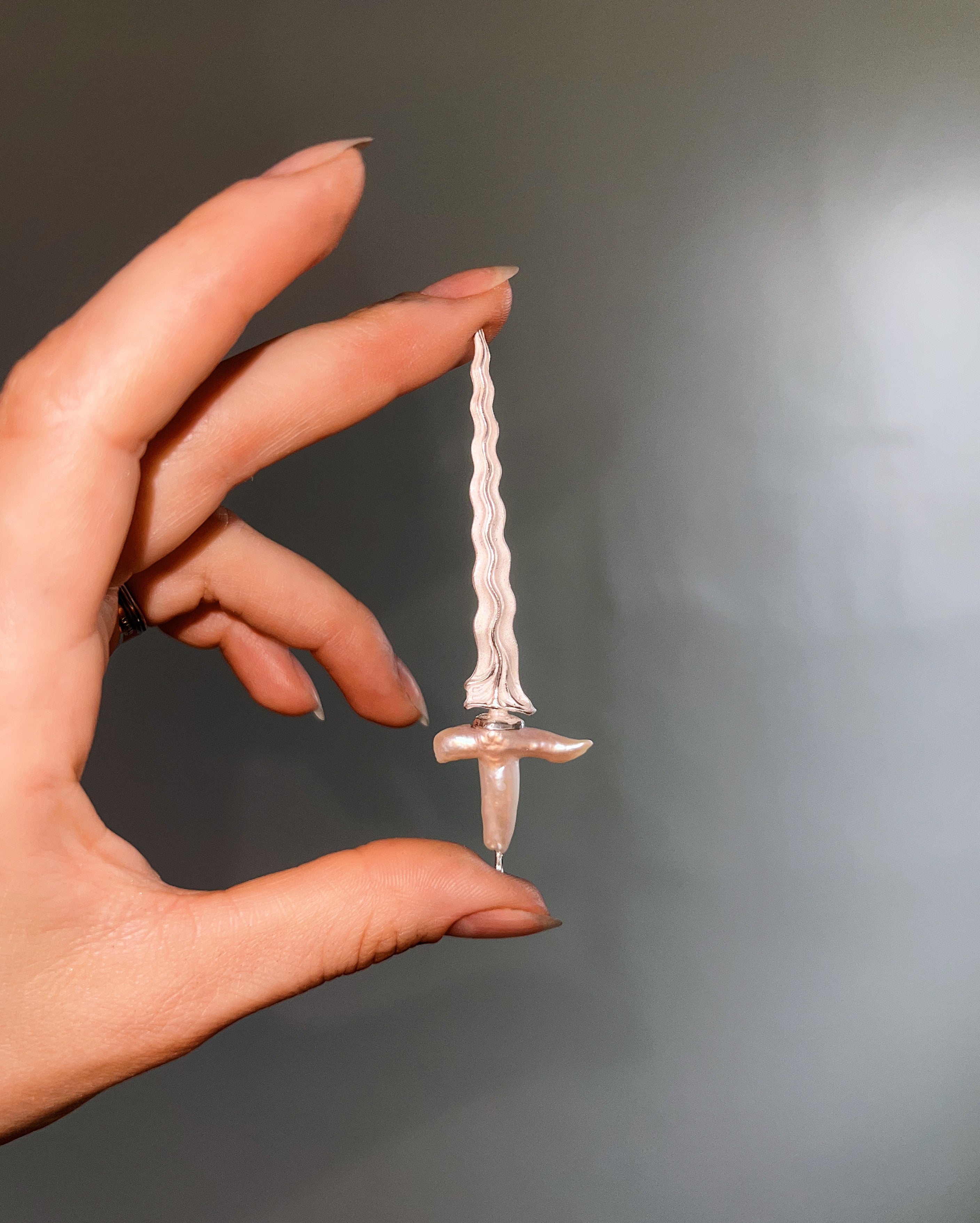Ceremony II // Limited Edition Baroque Pearl Hilt Keris // Necklace