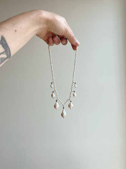 Rain // Fresh Water Baroque Pearl One Of A Kind // Necklace