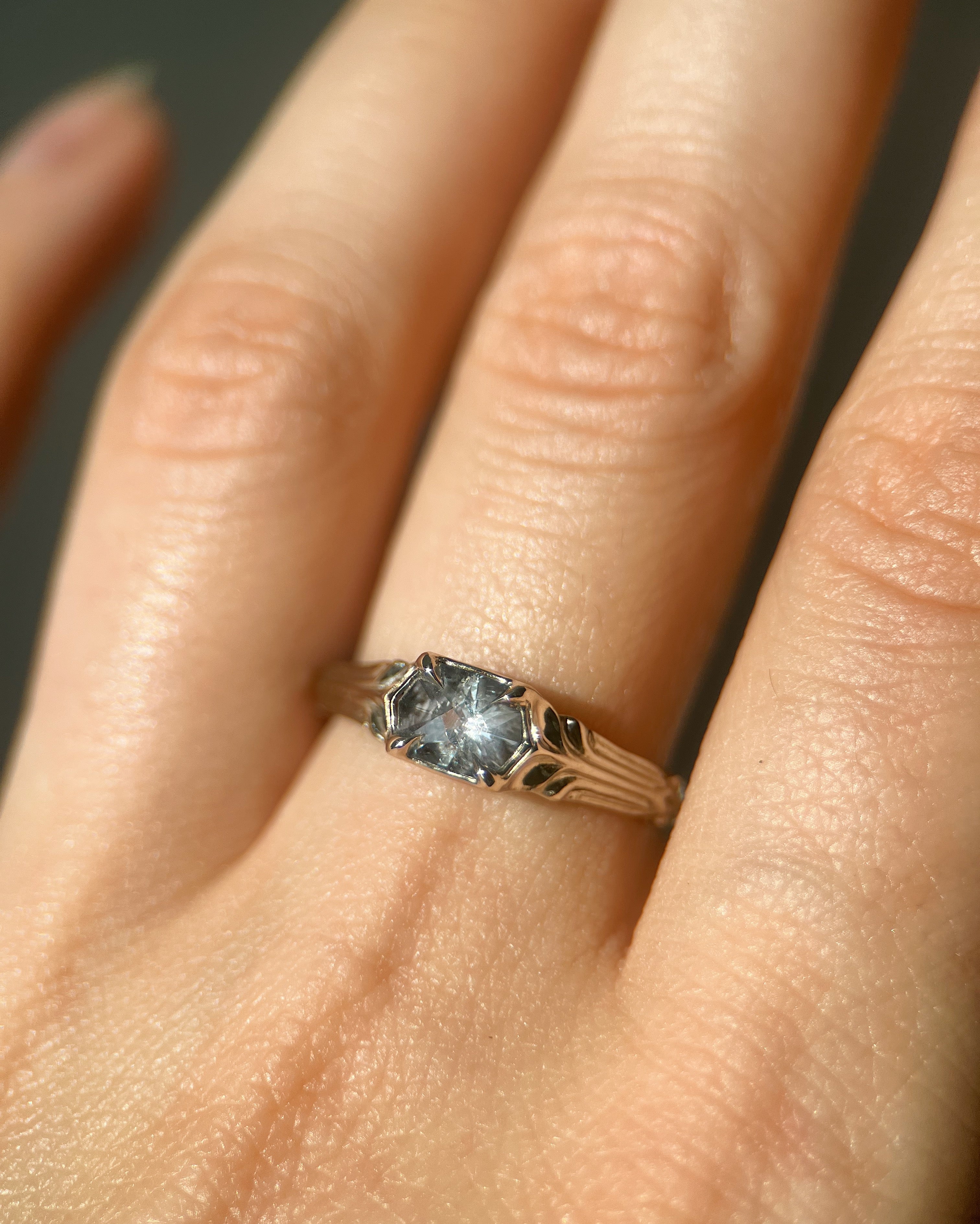 Pillars Pt II // 14kw + 1.14ct Sapphire