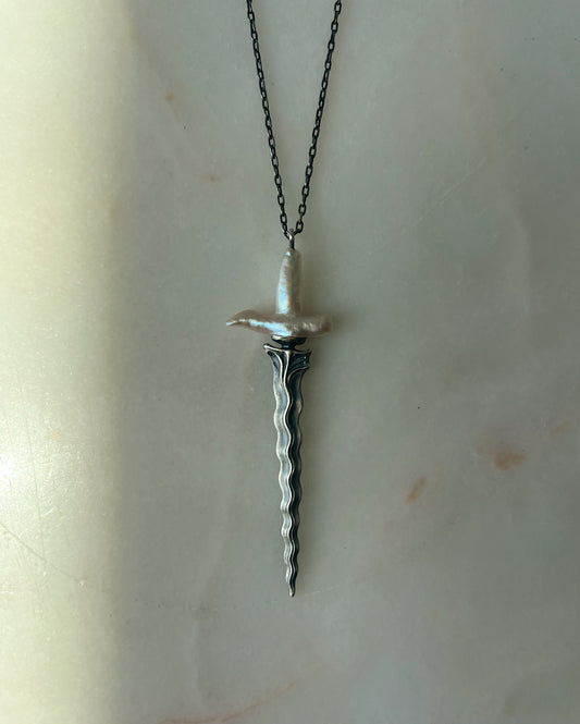 Ceremony II // Limited Edition Baroque Pearl Hilt Keris // Necklace