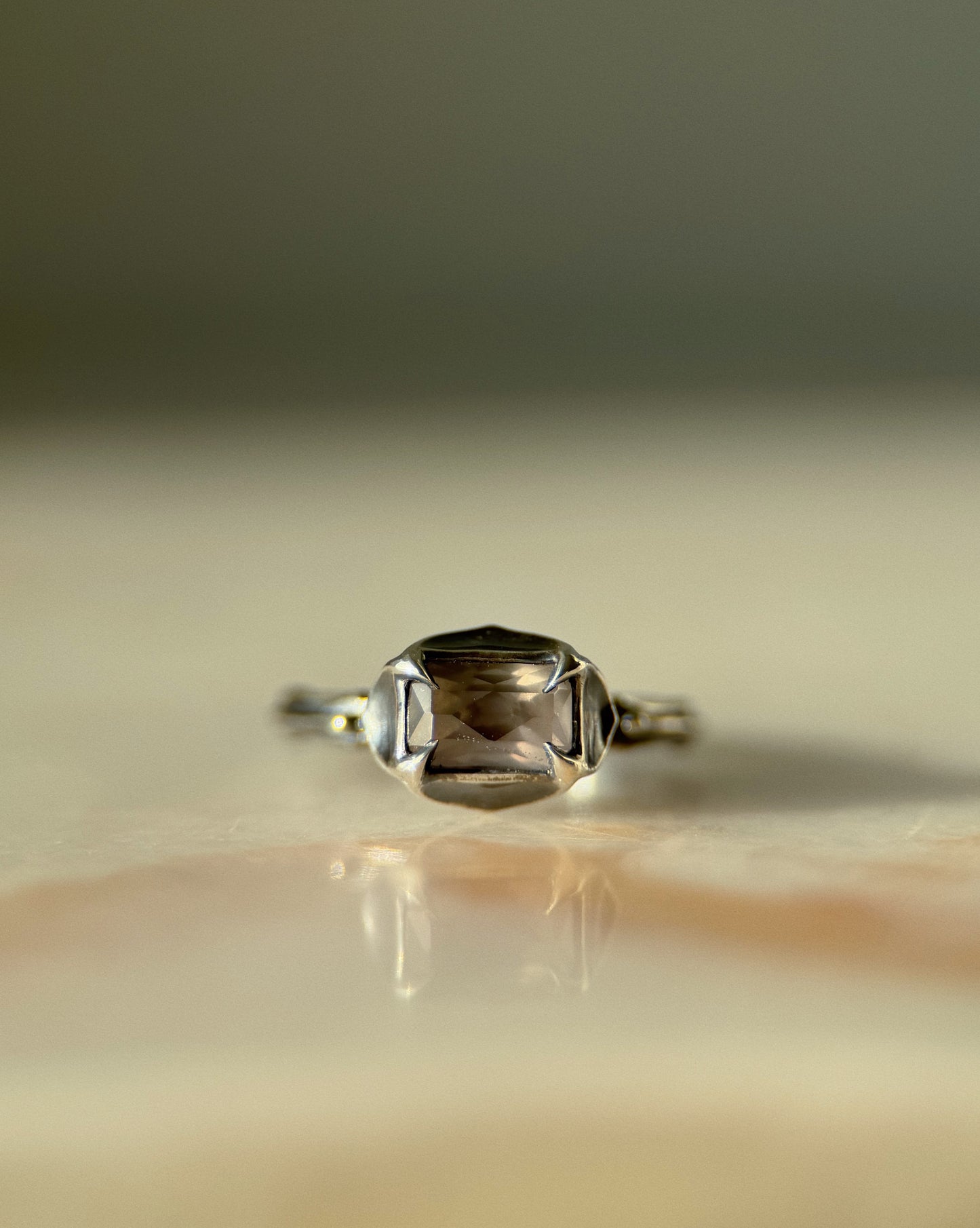 The Tower // Sterling Silver + 1.65ct Sapphire // Ring