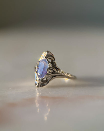 Navis // 14k White Gold + 1.54ct Sapphire // Ring