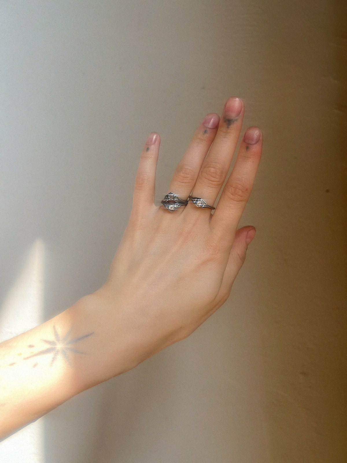 The Graces II // Garnet Nesting Ring // 6.5