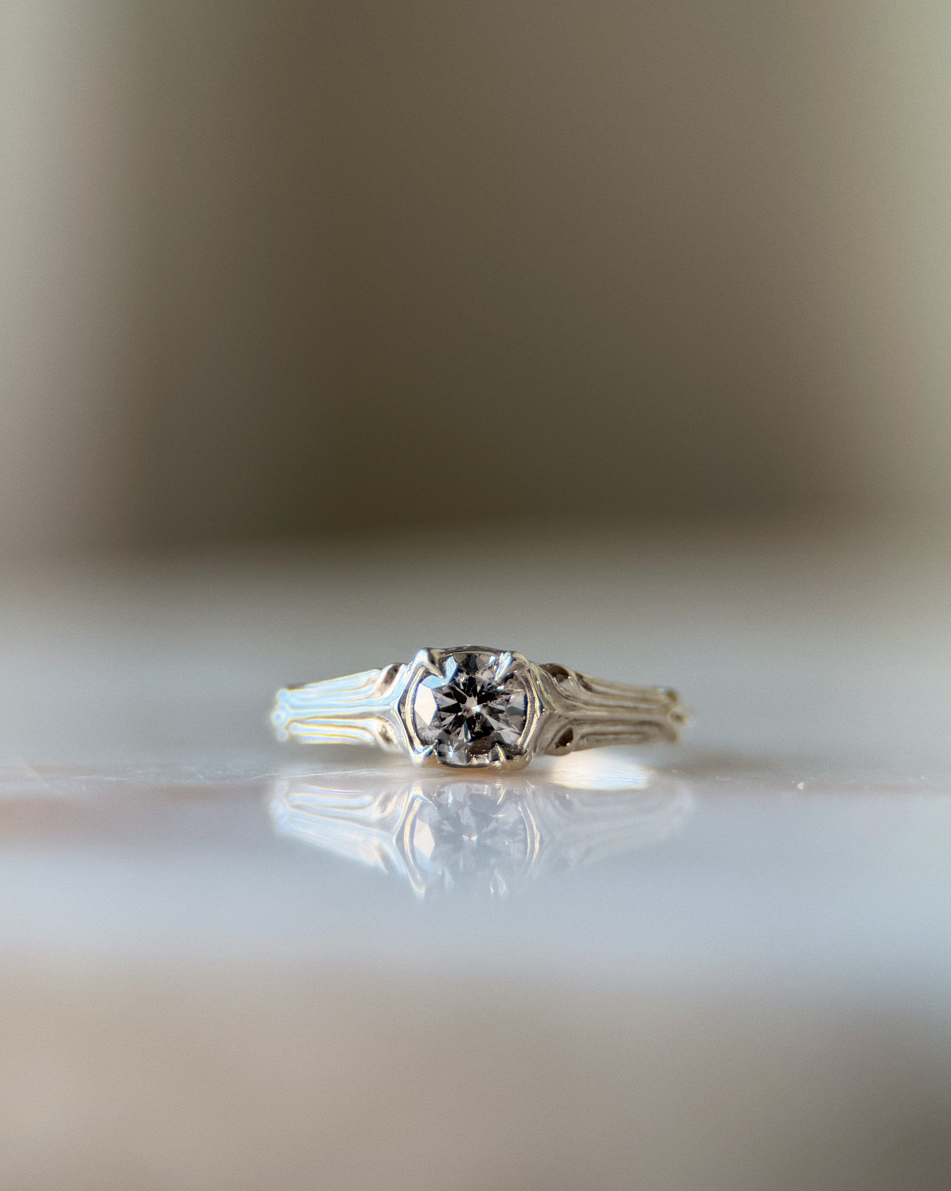 Pillars Pt II // 14kw Gold + 0.56ct Diamond // 6.5