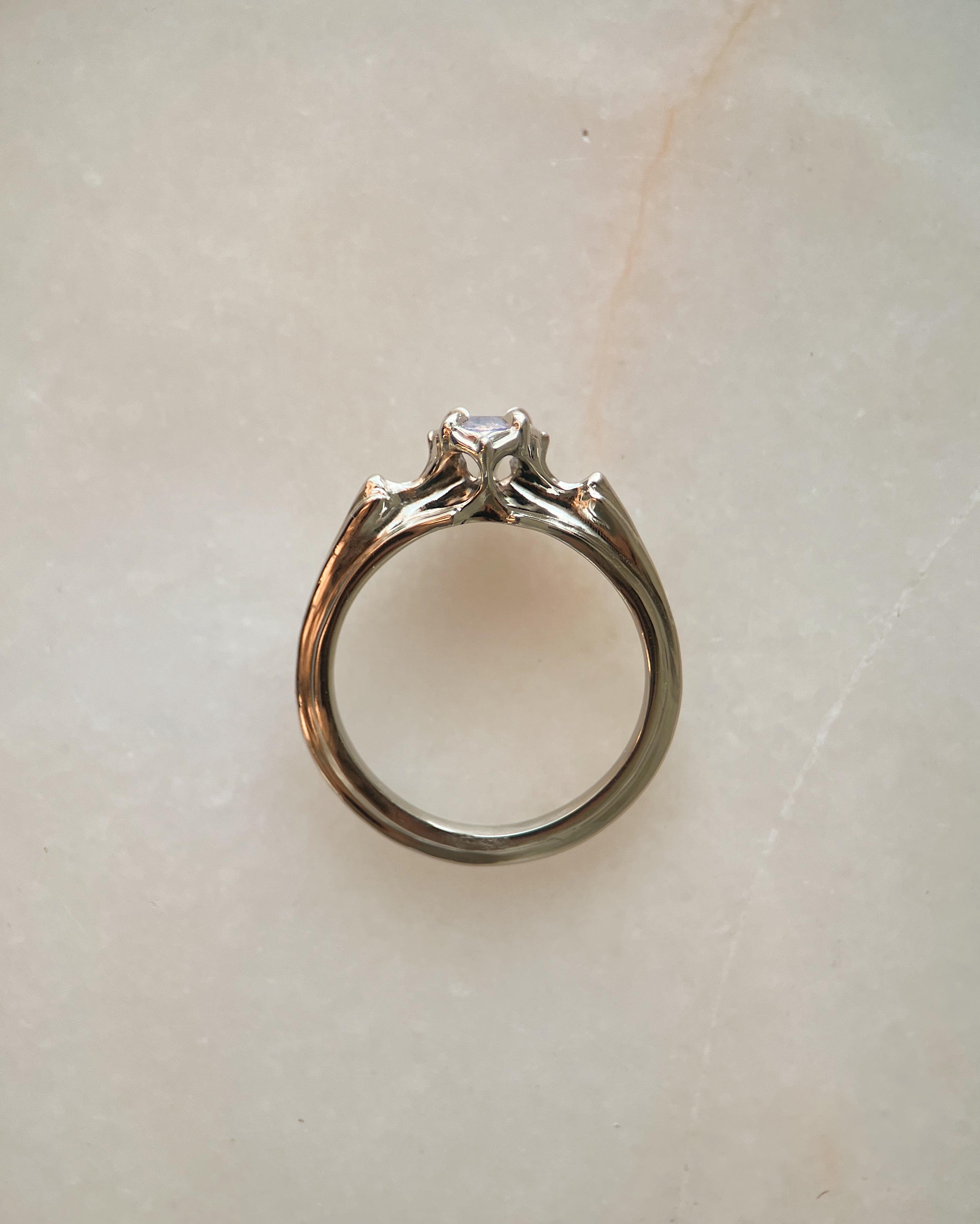 Rose Water // 14kw + 0.48ct Sapphire
